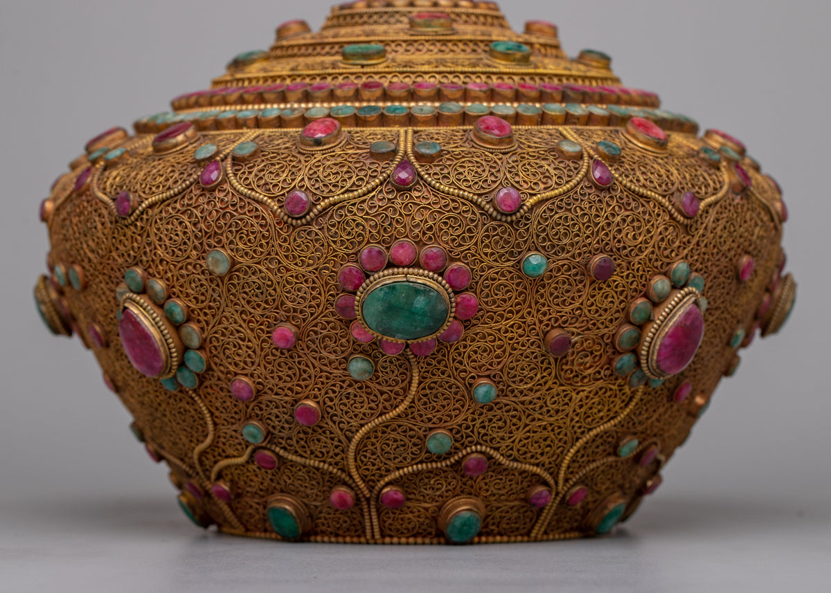 Tibetan Rice Bowl Pot | Symbolizing Nourishment and Cultural Richness