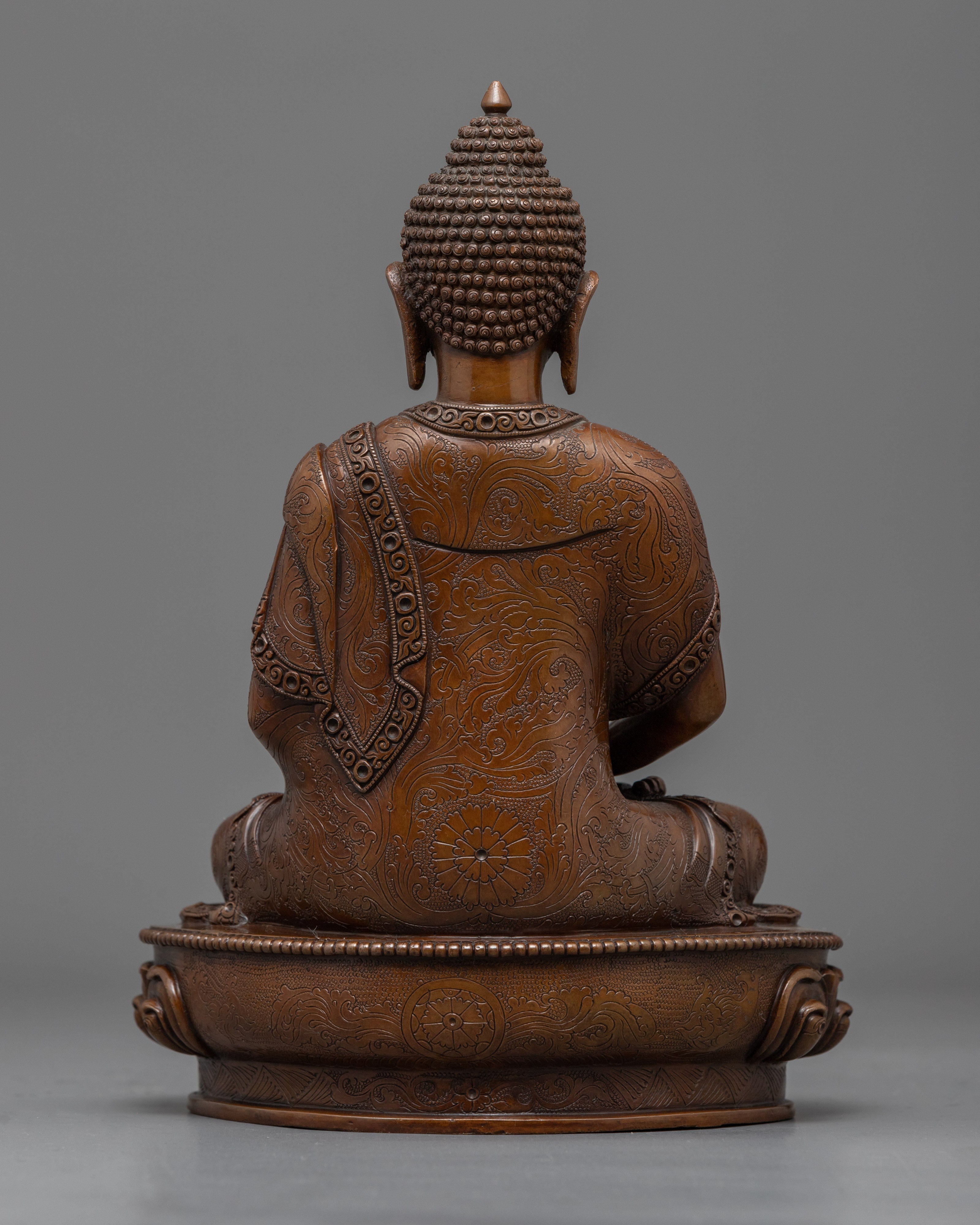 Hand Carved Buddha Amitabha Statue | Himalayan Style Buddhist Statuettes