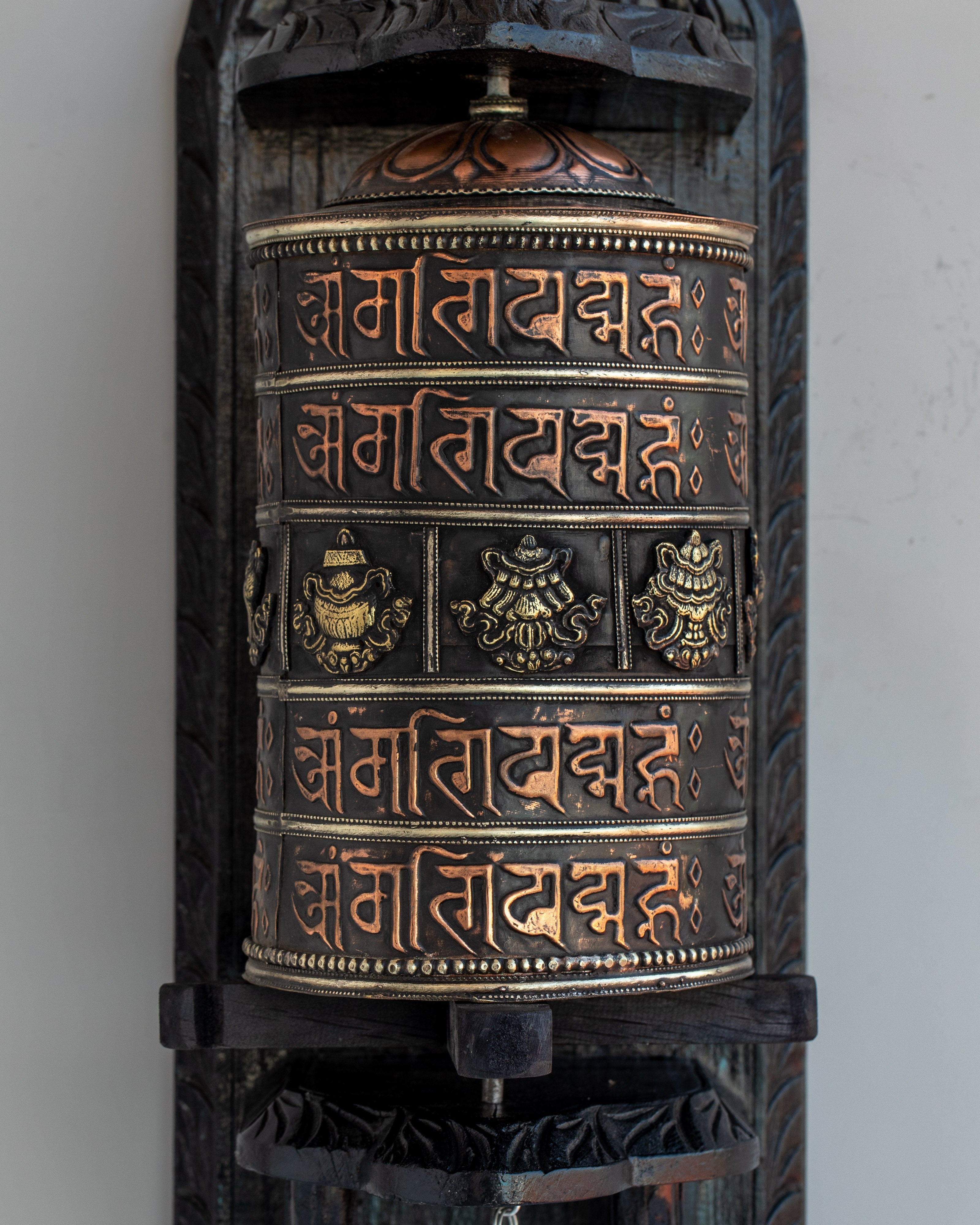 Prayer Wheel with Bell | Harmonious Blend of Spiritual Traditions