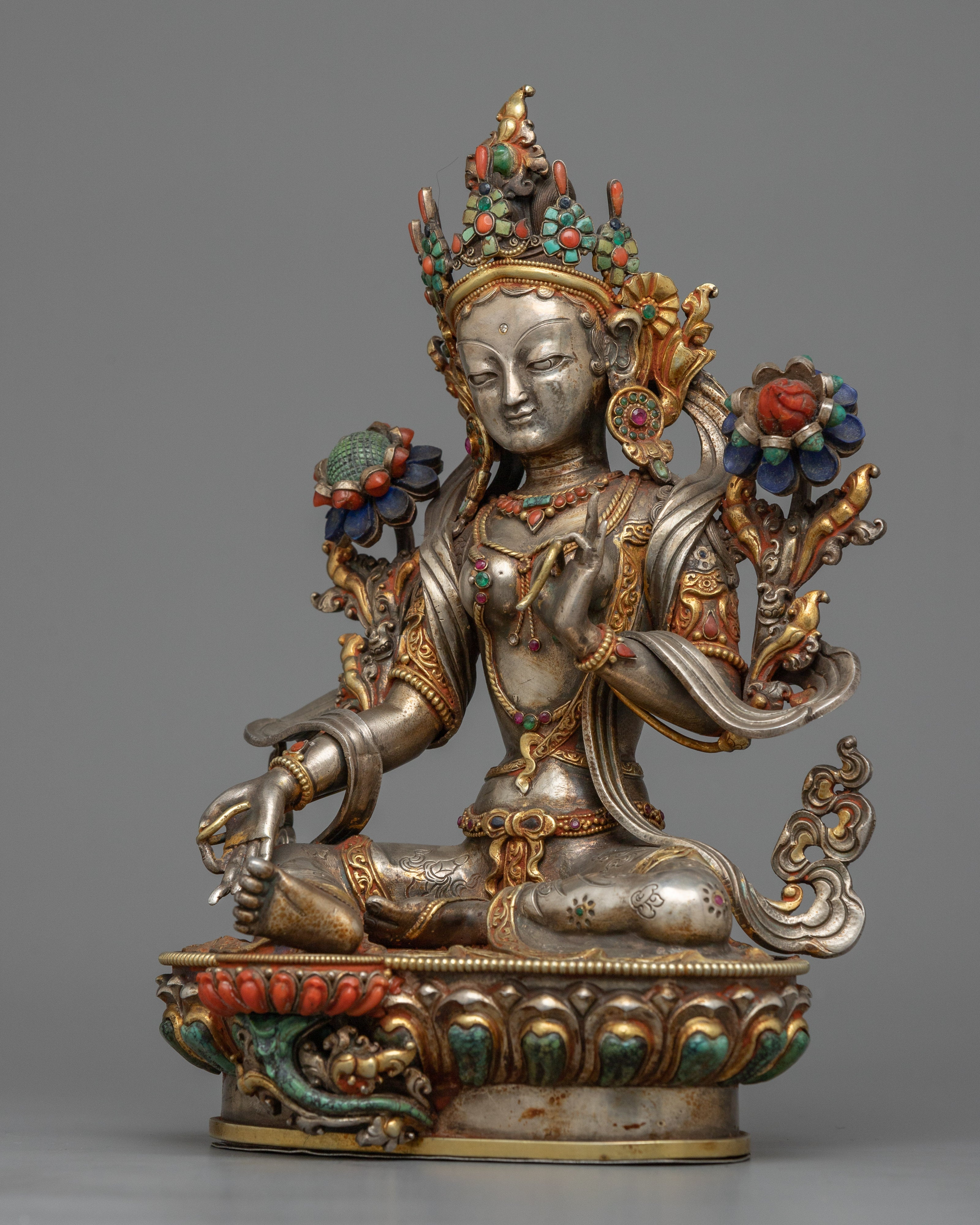 Green Tara Goddess of Compassion Statue | Symbol of Divine Grace and Nurturing Energ