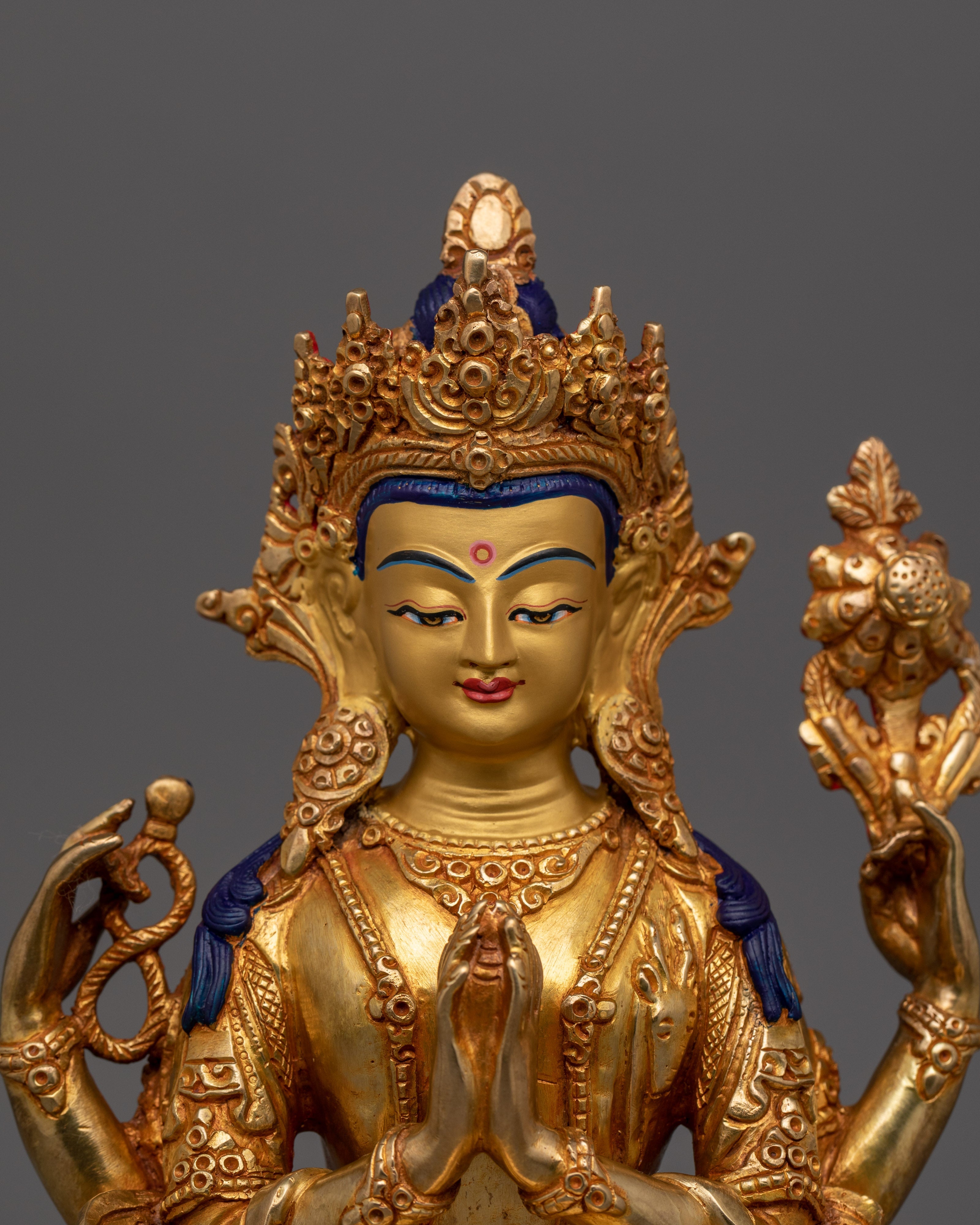 9.6 Inches Chenrezig Statue | A Divine Symbol of Love