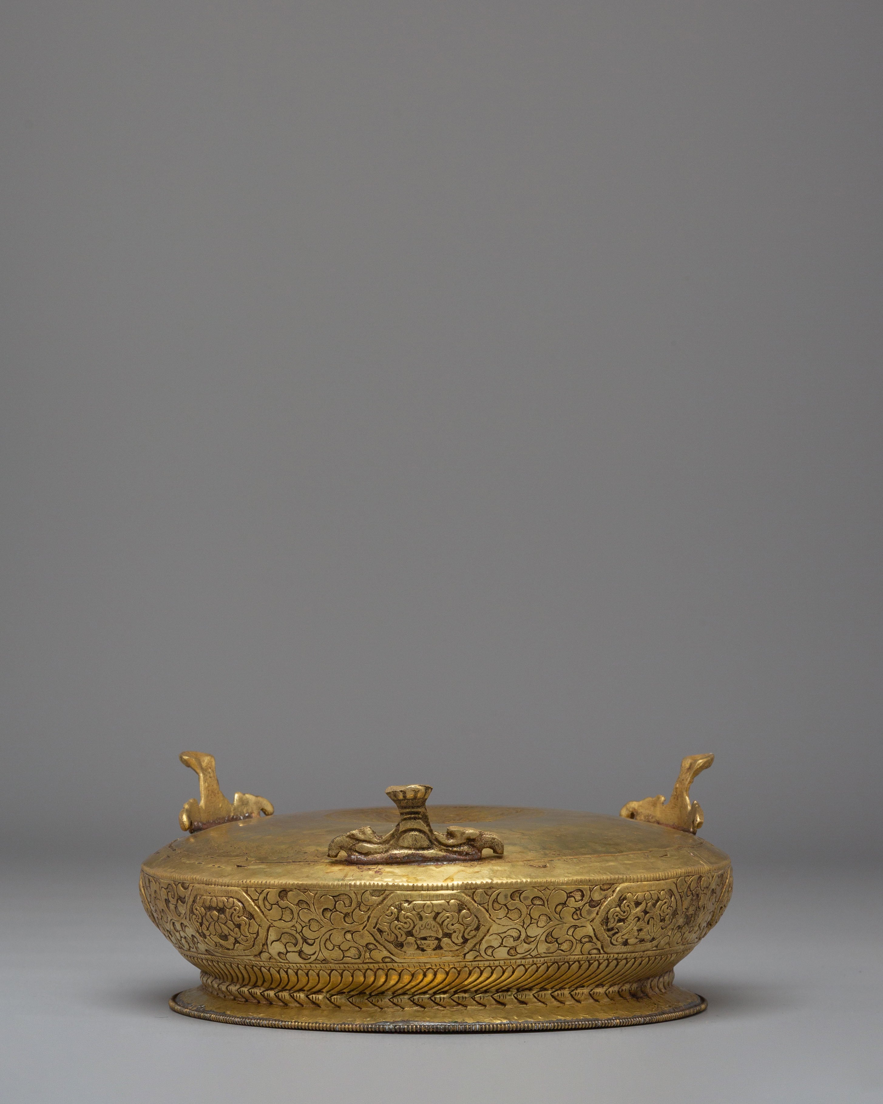 Tibetan Buddhist Khadkulo | Handcrafted Brass Ritual Bowl