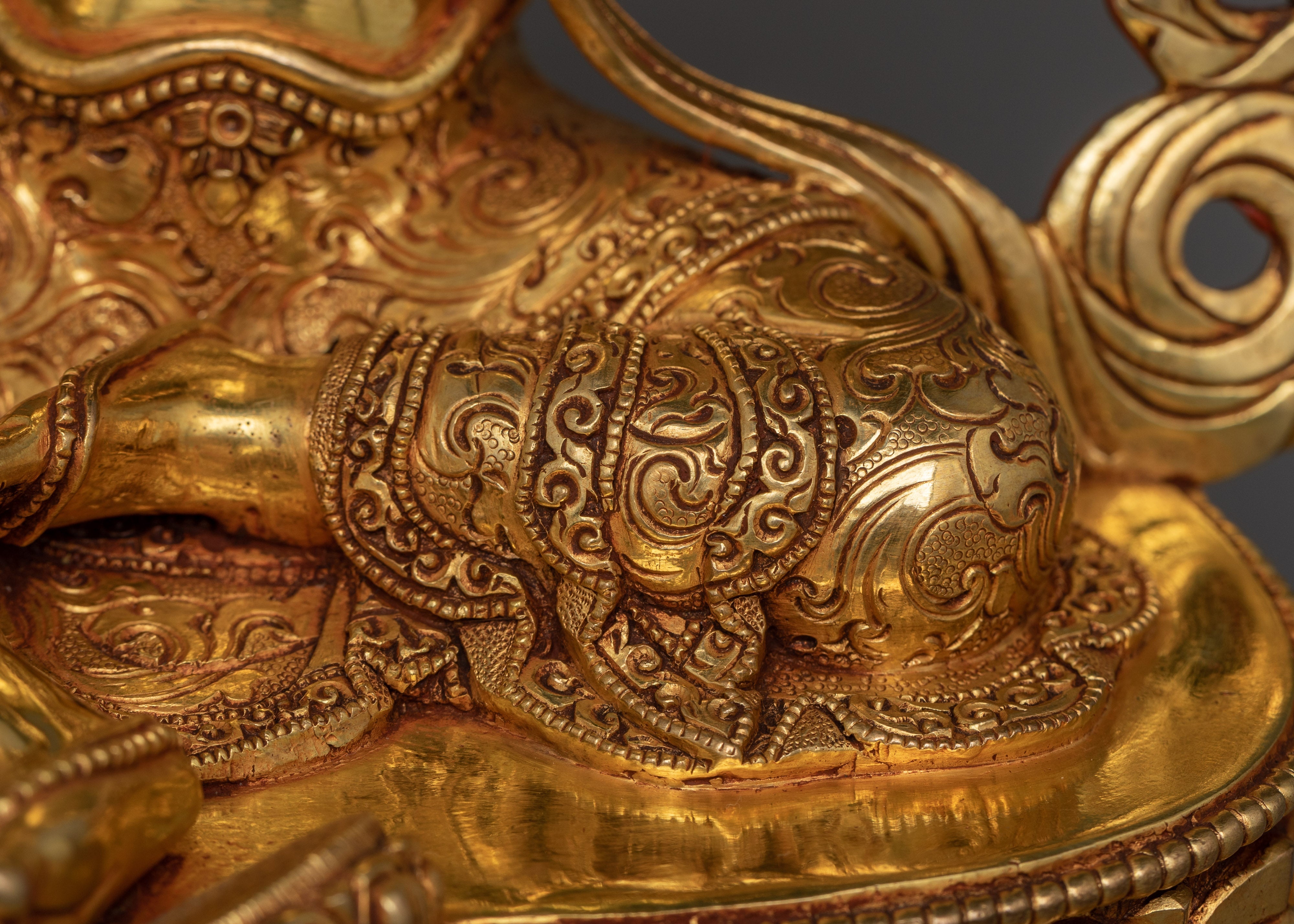 Green Tara Compassionate Goddess | Gold Gilded Sculpture