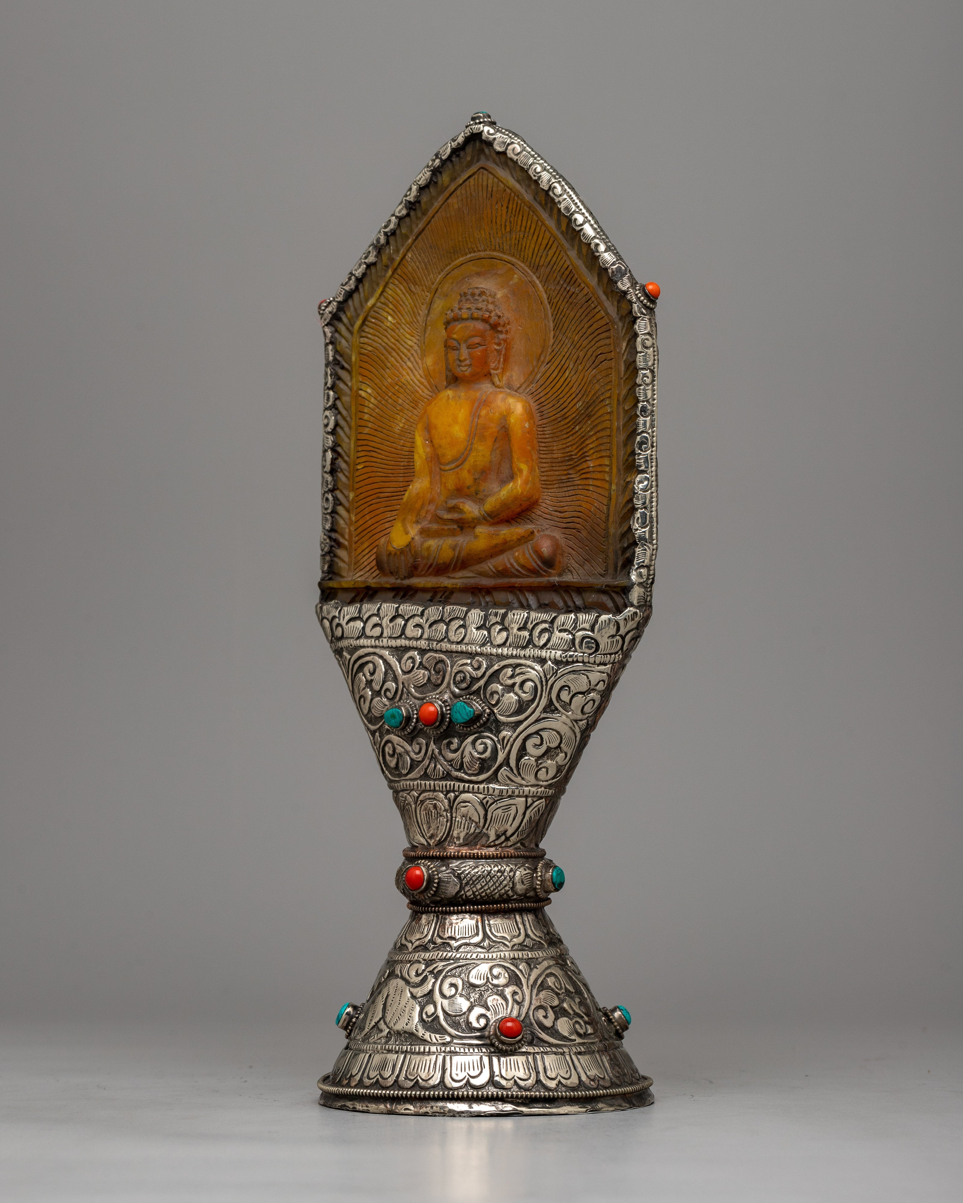 White Metal Tibetan Stamp | Infuse Your Creations with Cultural Significance