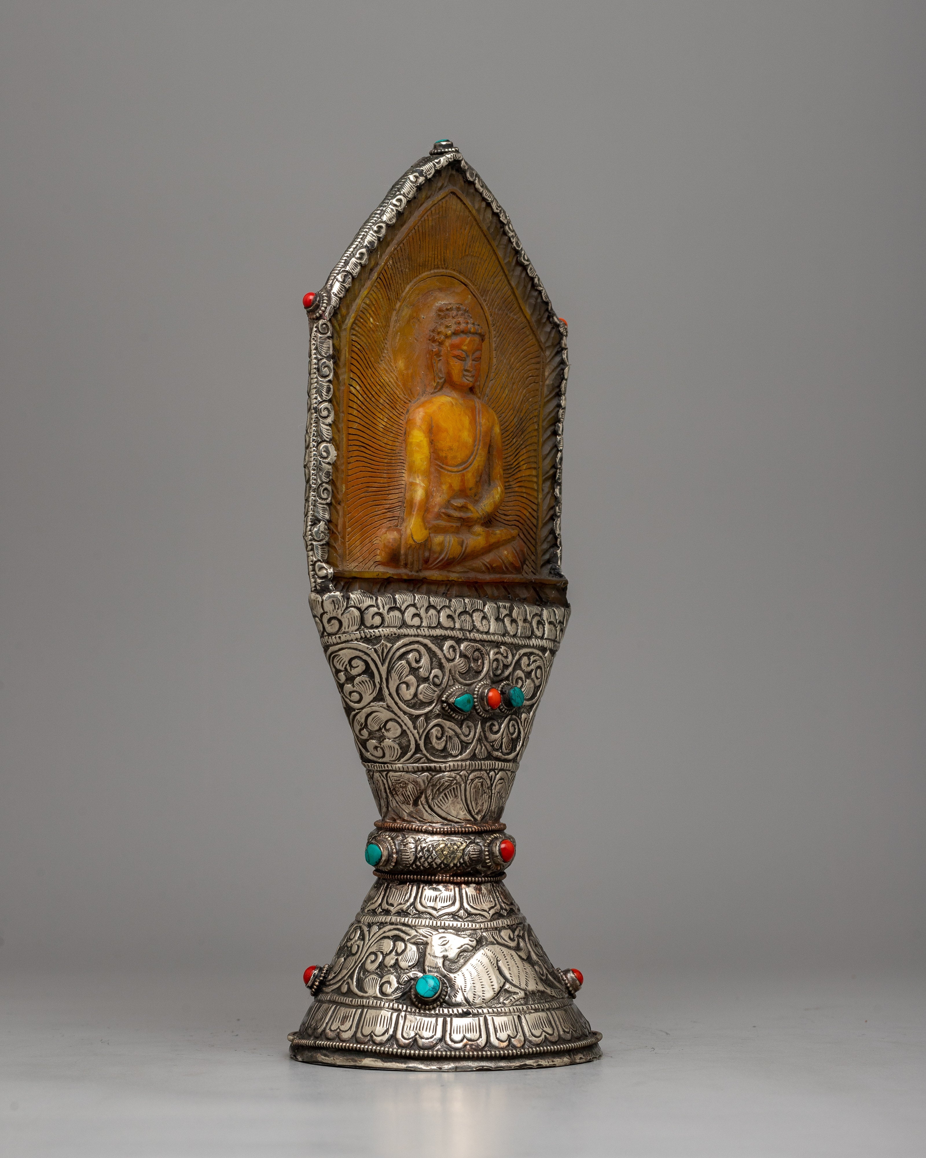 White Metal Tibetan Stamp | Infuse Your Creations with Cultural Significance