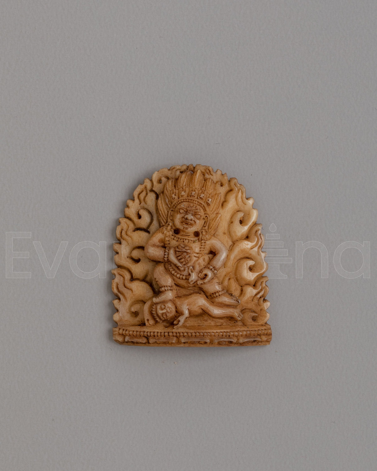 Handcrafted Mahakala Bone Sculpture