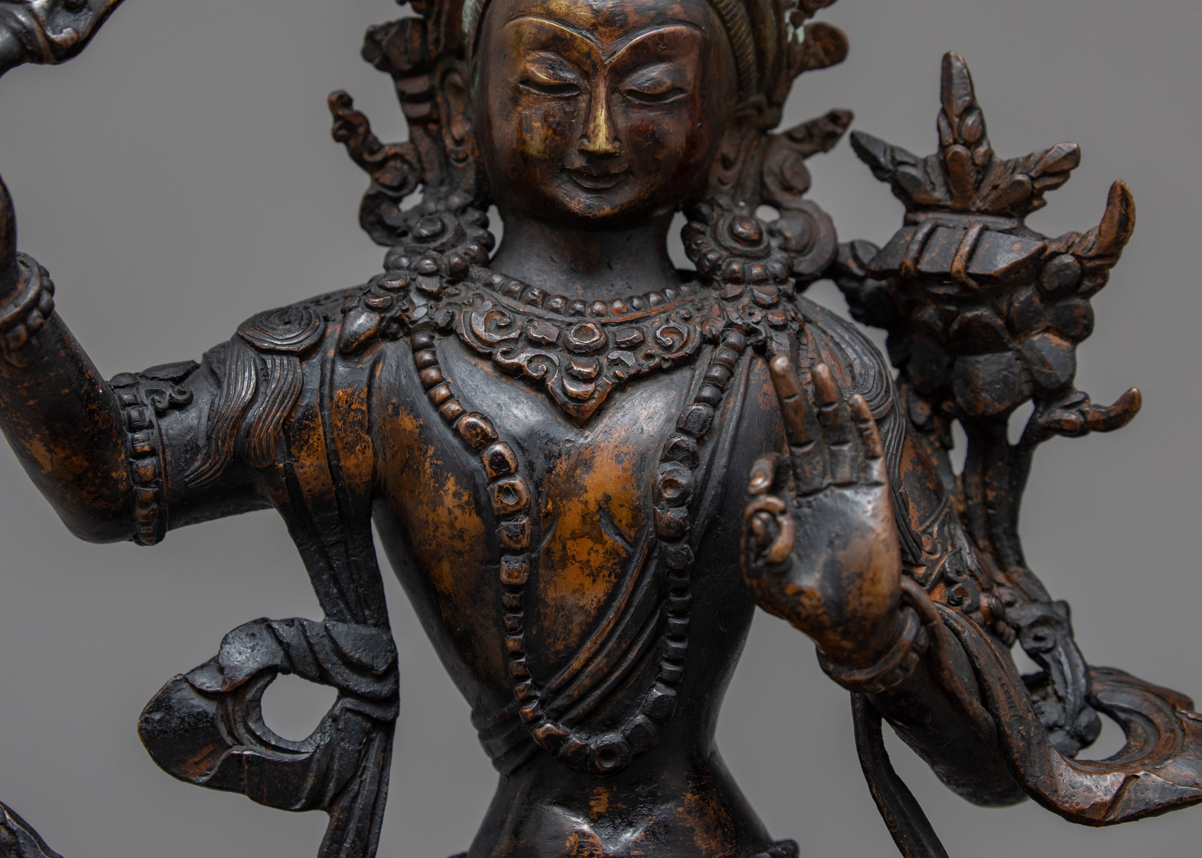 Bodhisattva Manjushri | Statue of the Wisdom Deity | Zen Room Decor