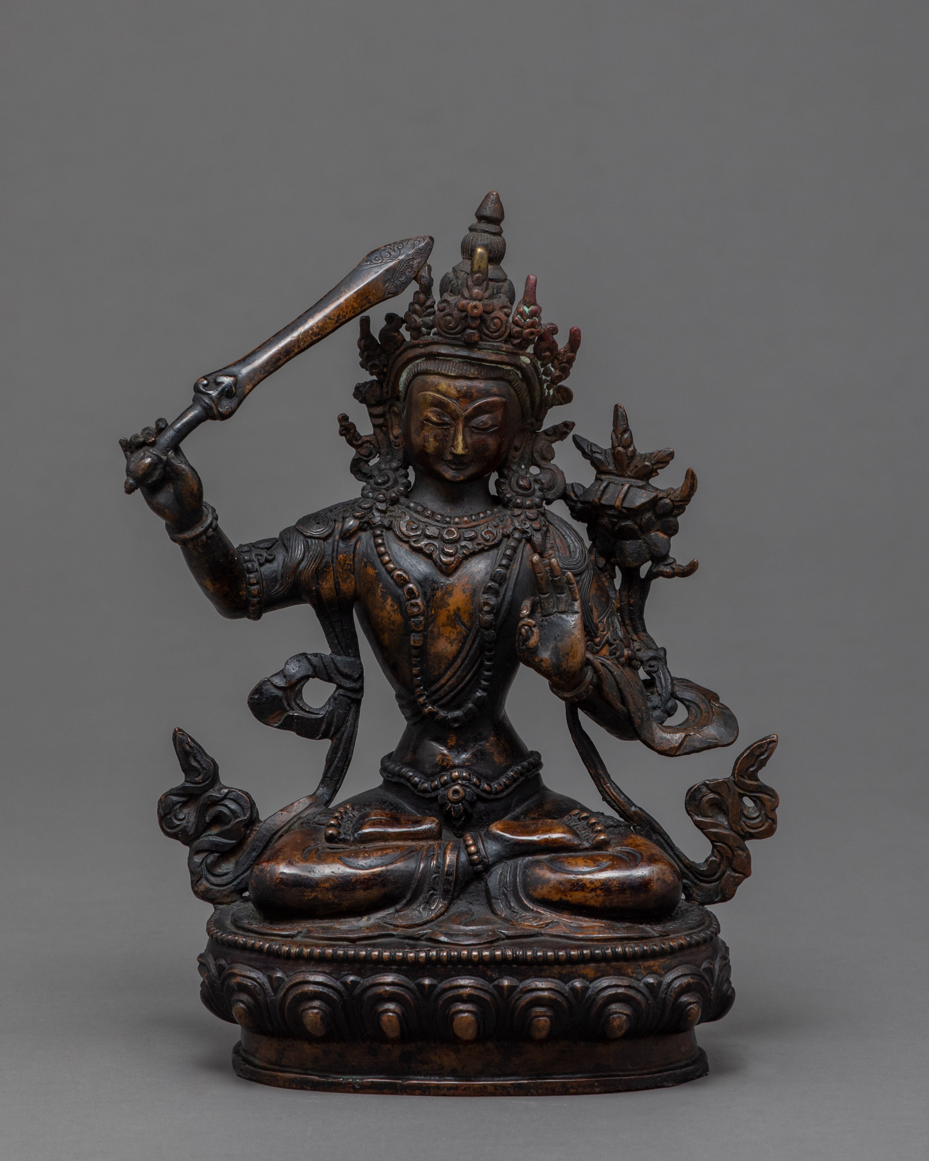 Bodhisattva Manjushri | Statue of the Wisdom Deity | Zen Room Decor