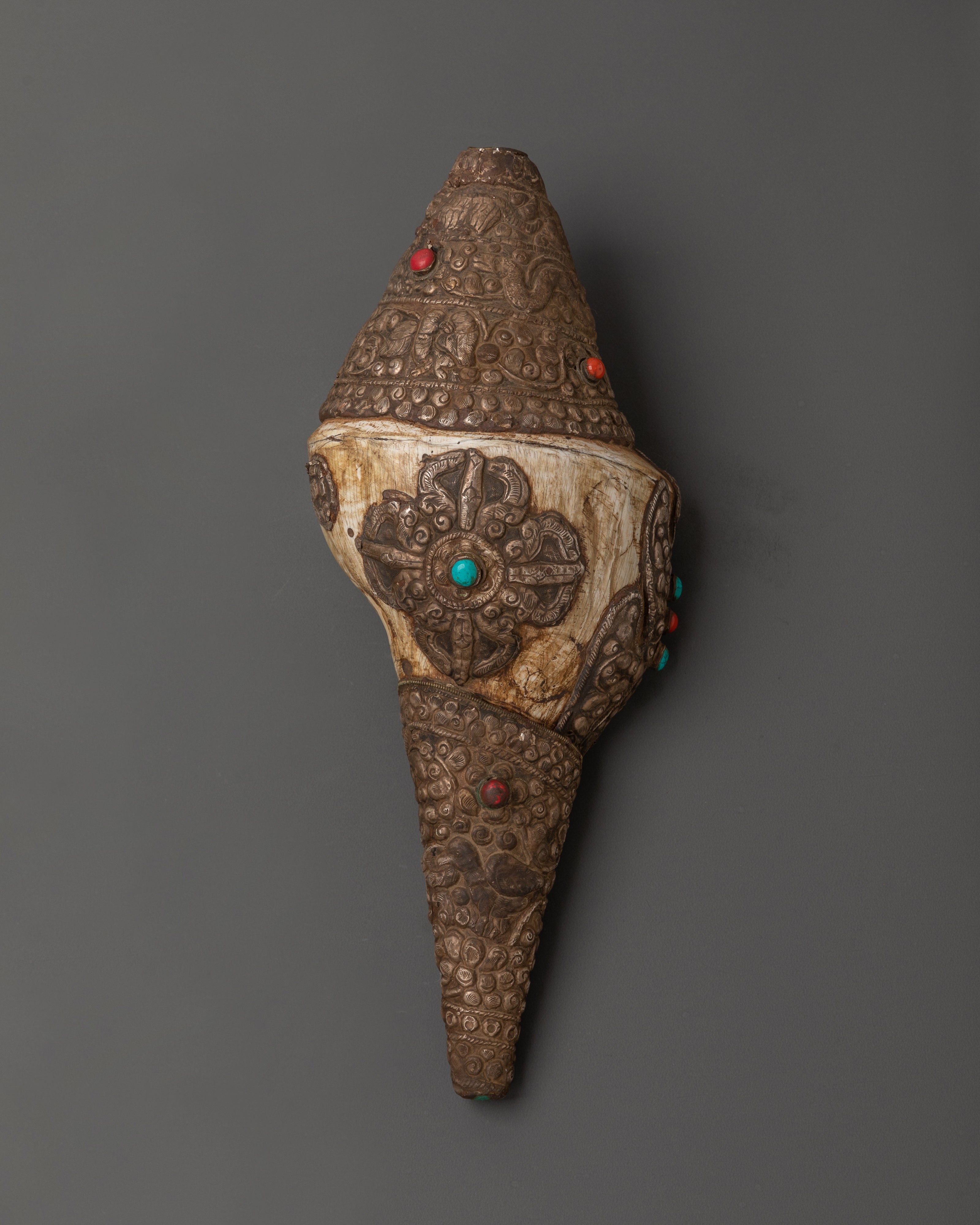 Buddhist Copper Conch Shell