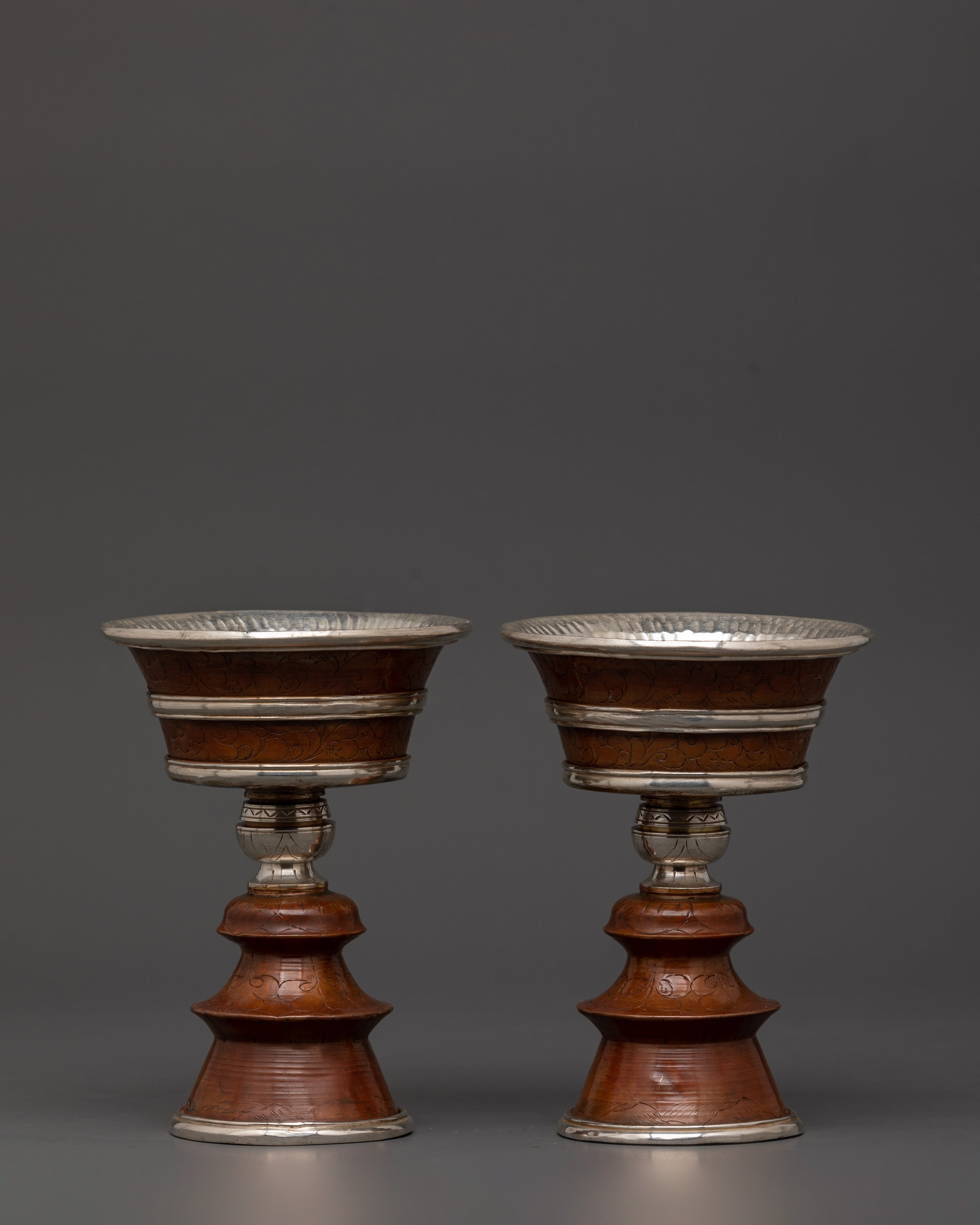 oxidized-copper-tibetan-butter-lamp-set