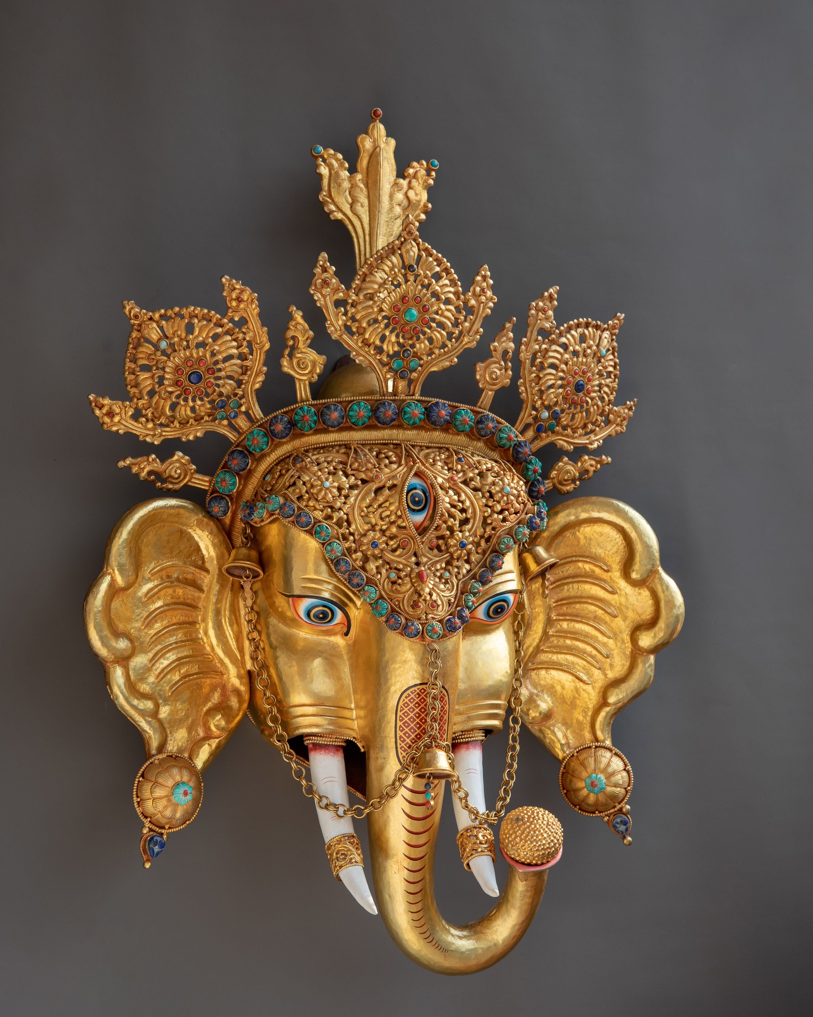 Head of Ganesha | Capturing the Majesty of the Elephant-Headed Deity