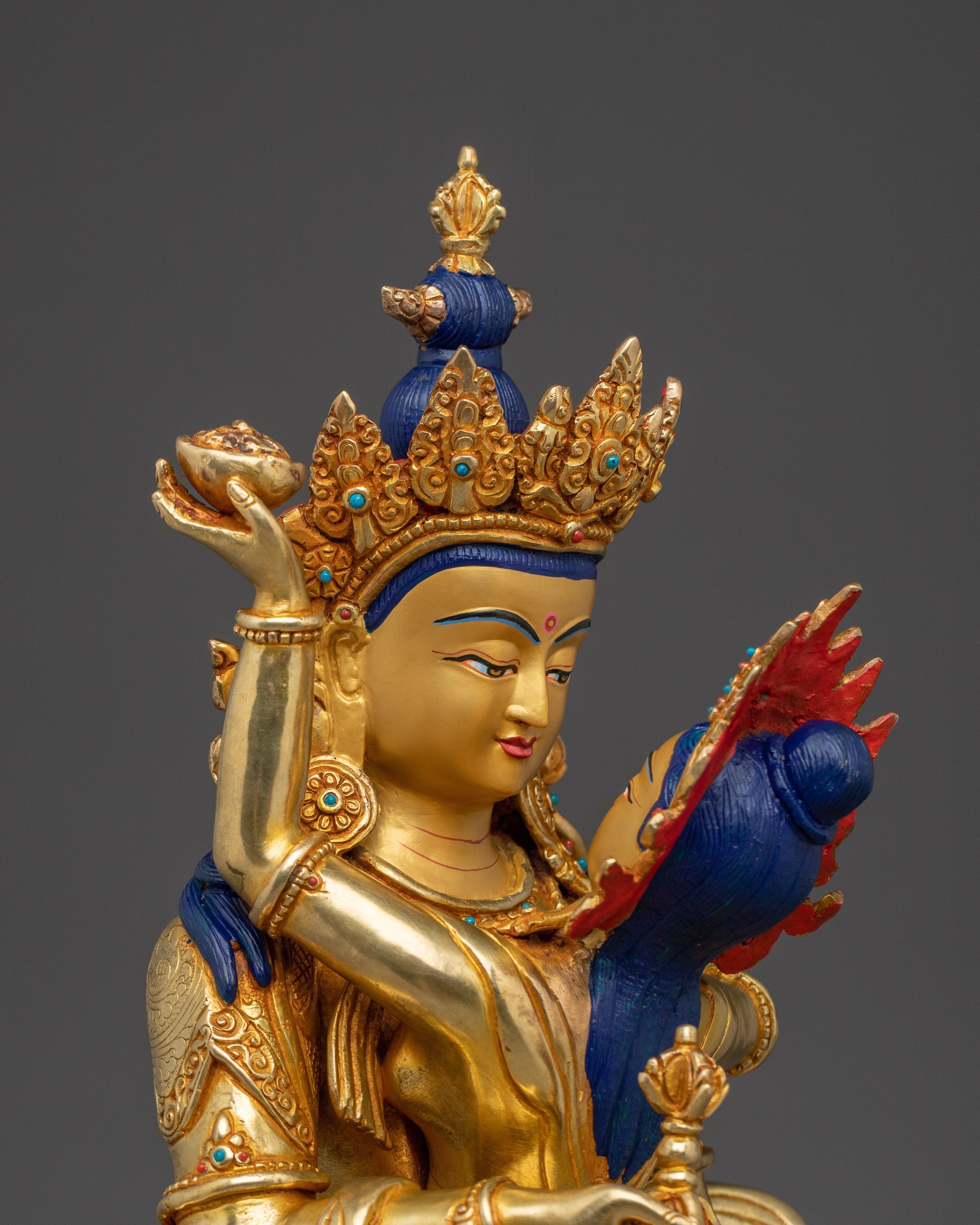 Handmade Statue of Vajrasattva with Consort | Traditional Artwork