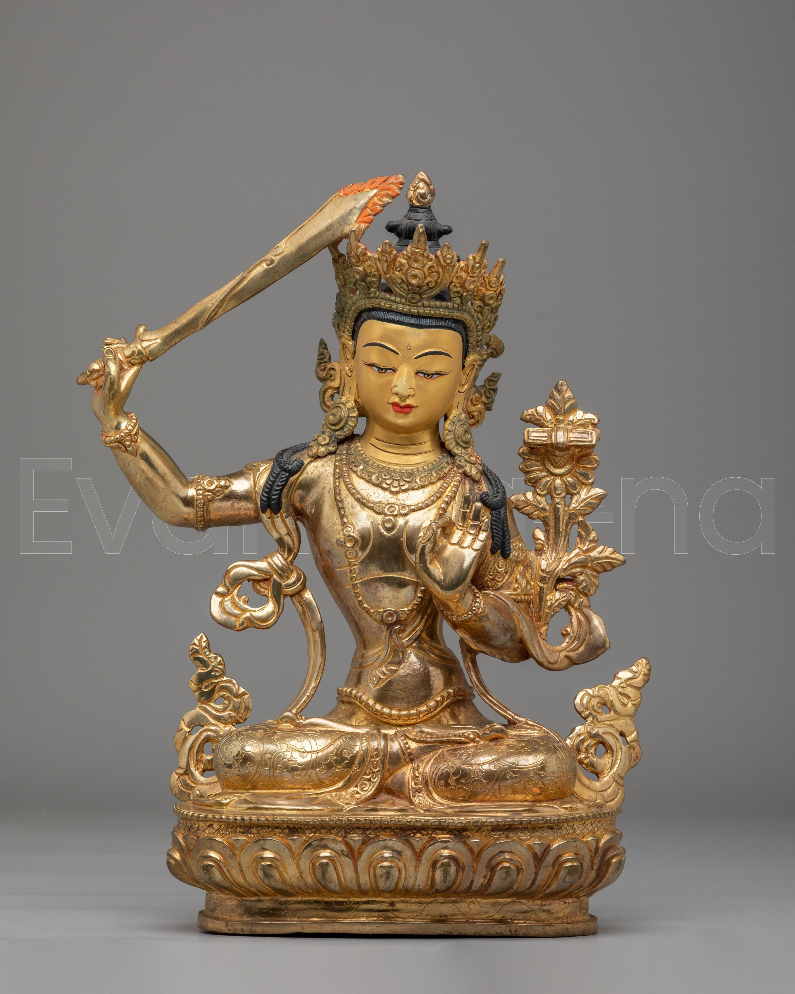 Manjushri Statue Of Power And Wisdom |