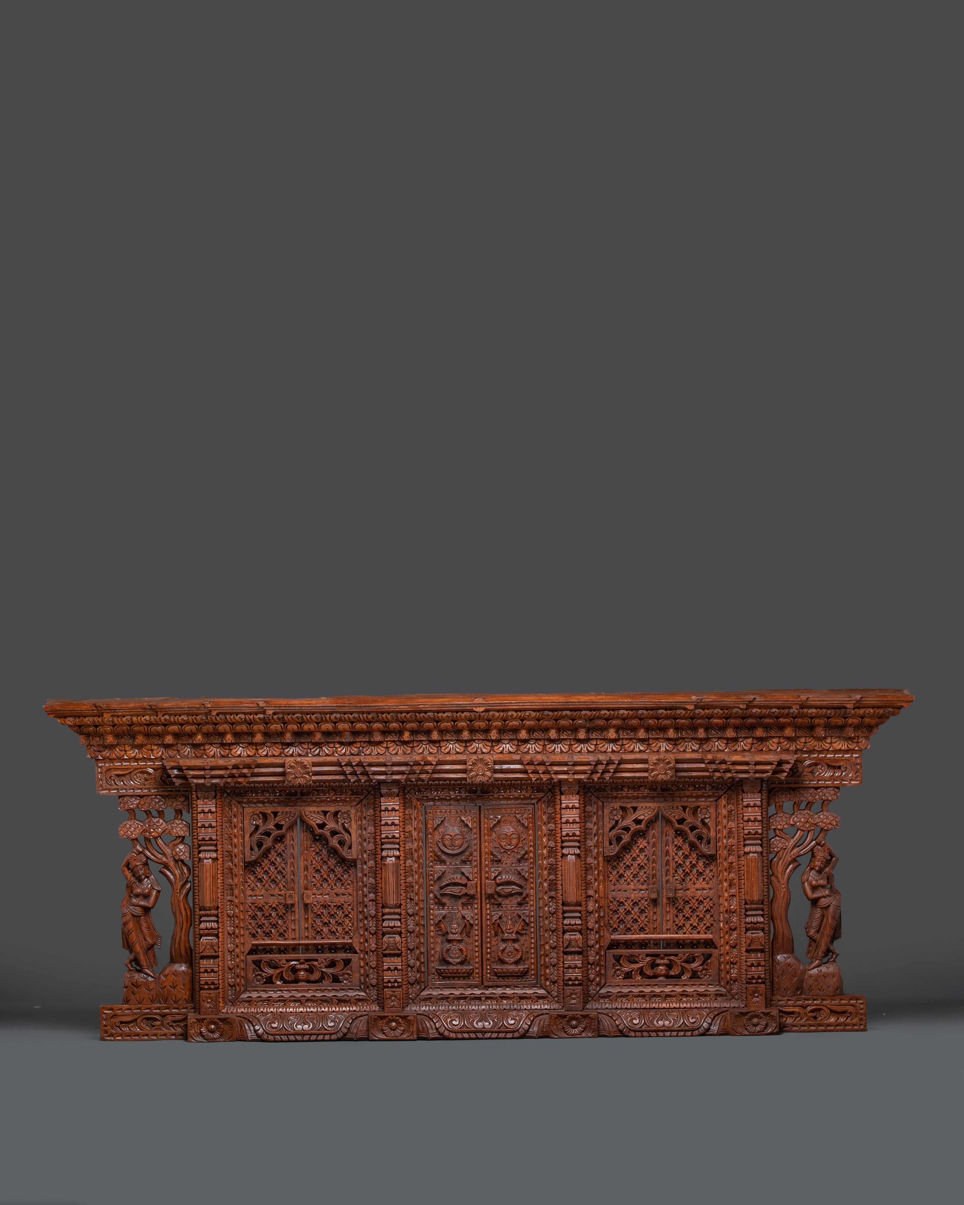 Wooden sculpture art