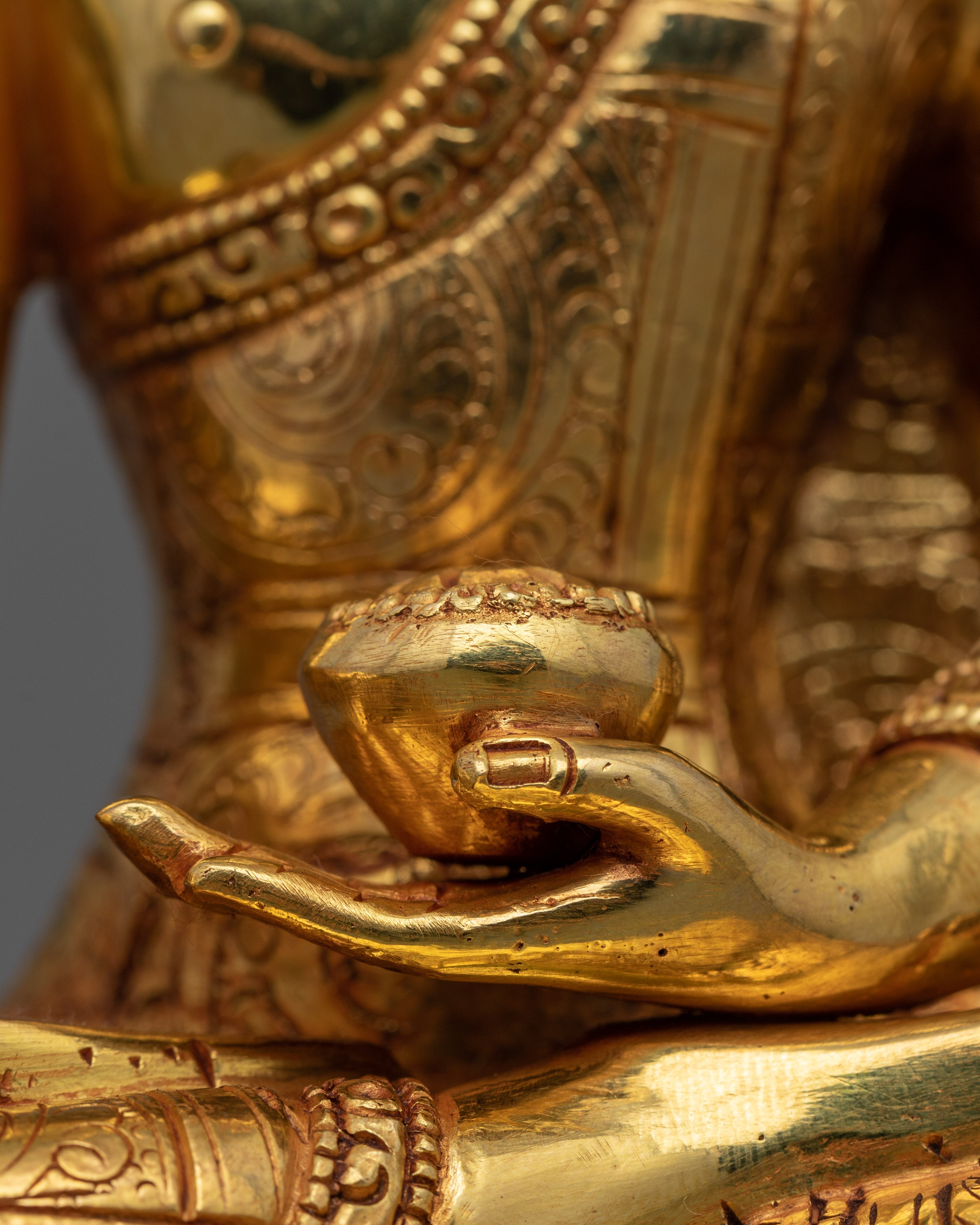 8.7 Inch Tibetan Buddhist Figure Shakyamuni | Dharma Teacher Artwork