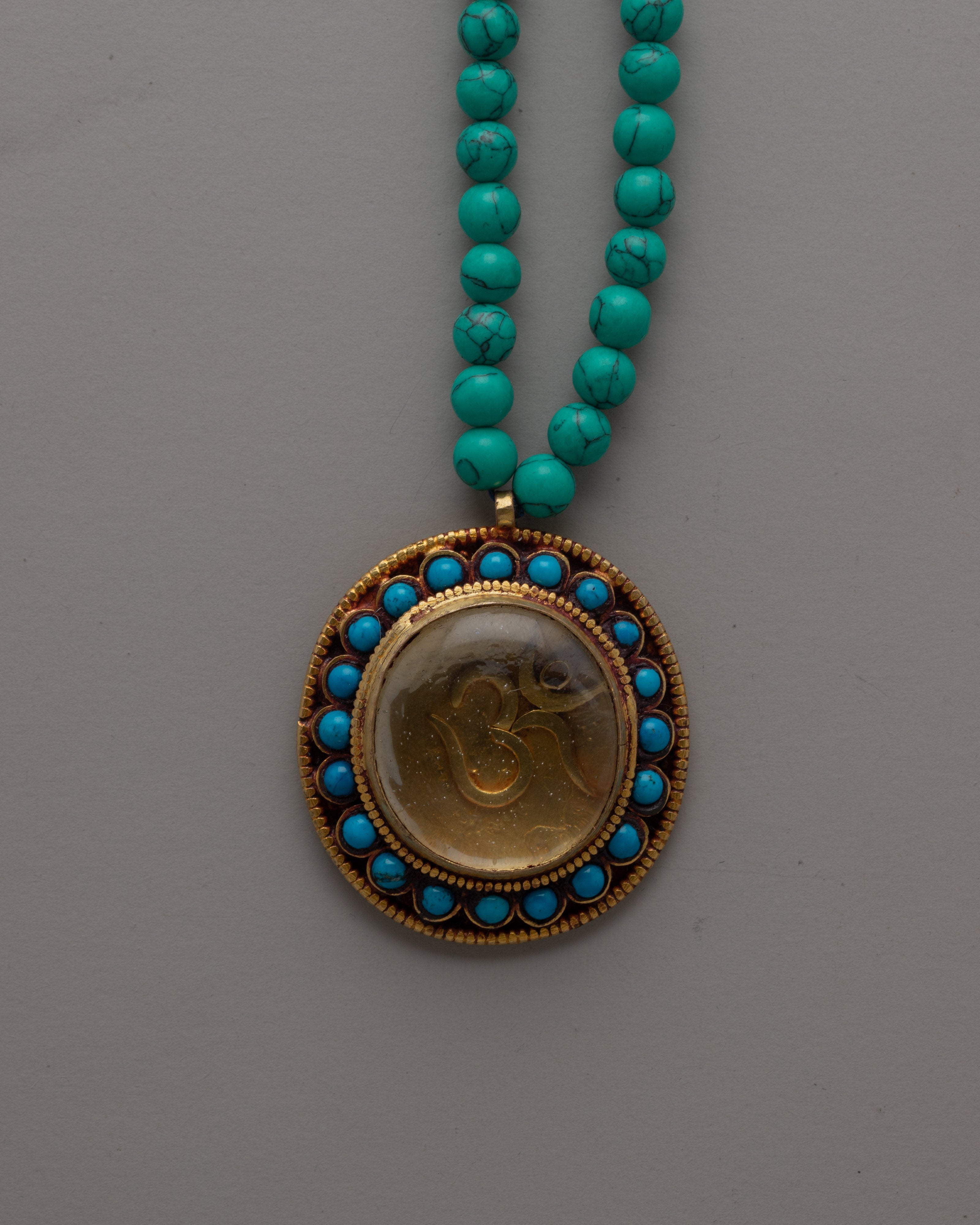 Copper Om Necklace | Ethnic Tribal Jewelry