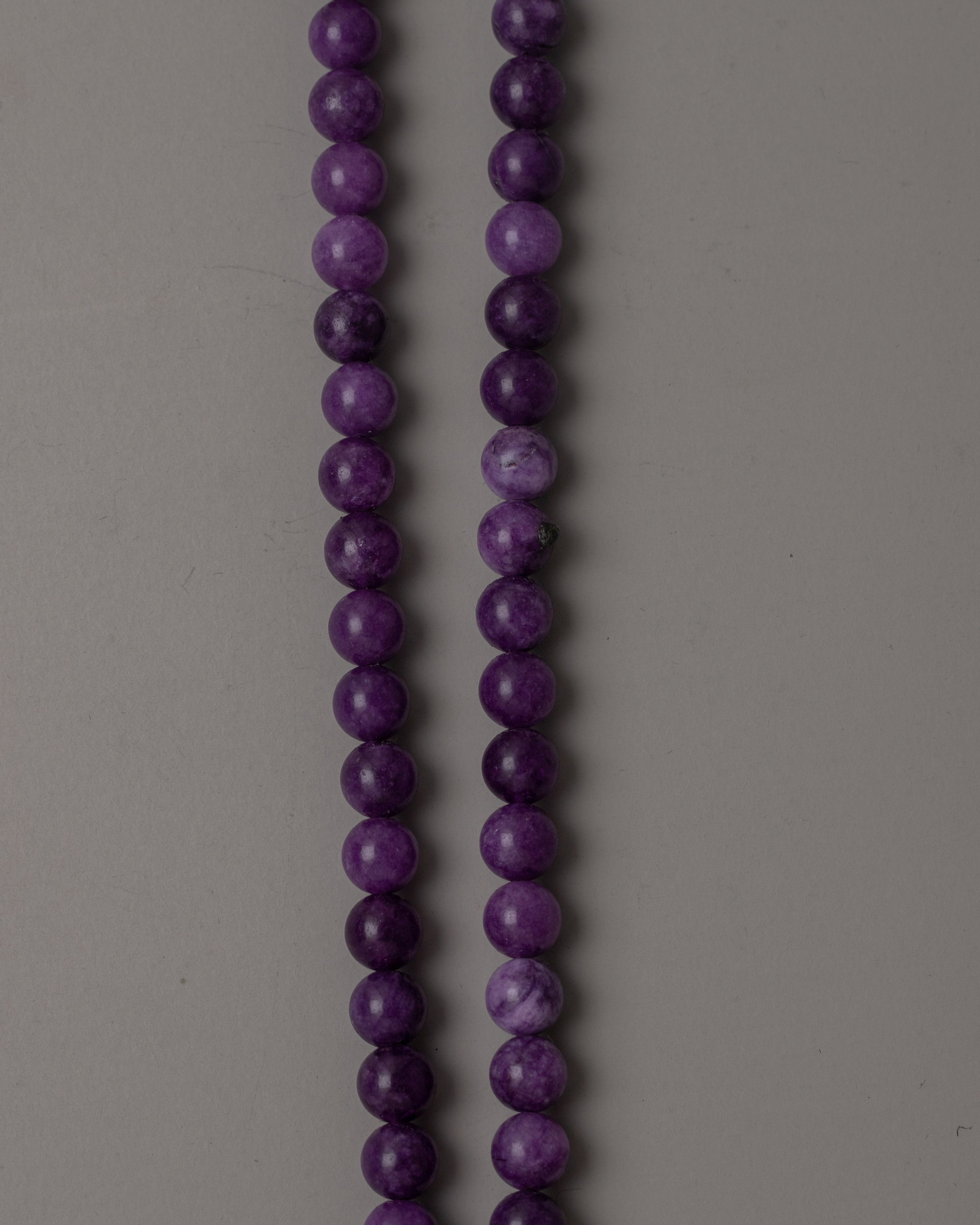 Amethyst Bead Necklace | Radiant Beauty with Spiritual Significance