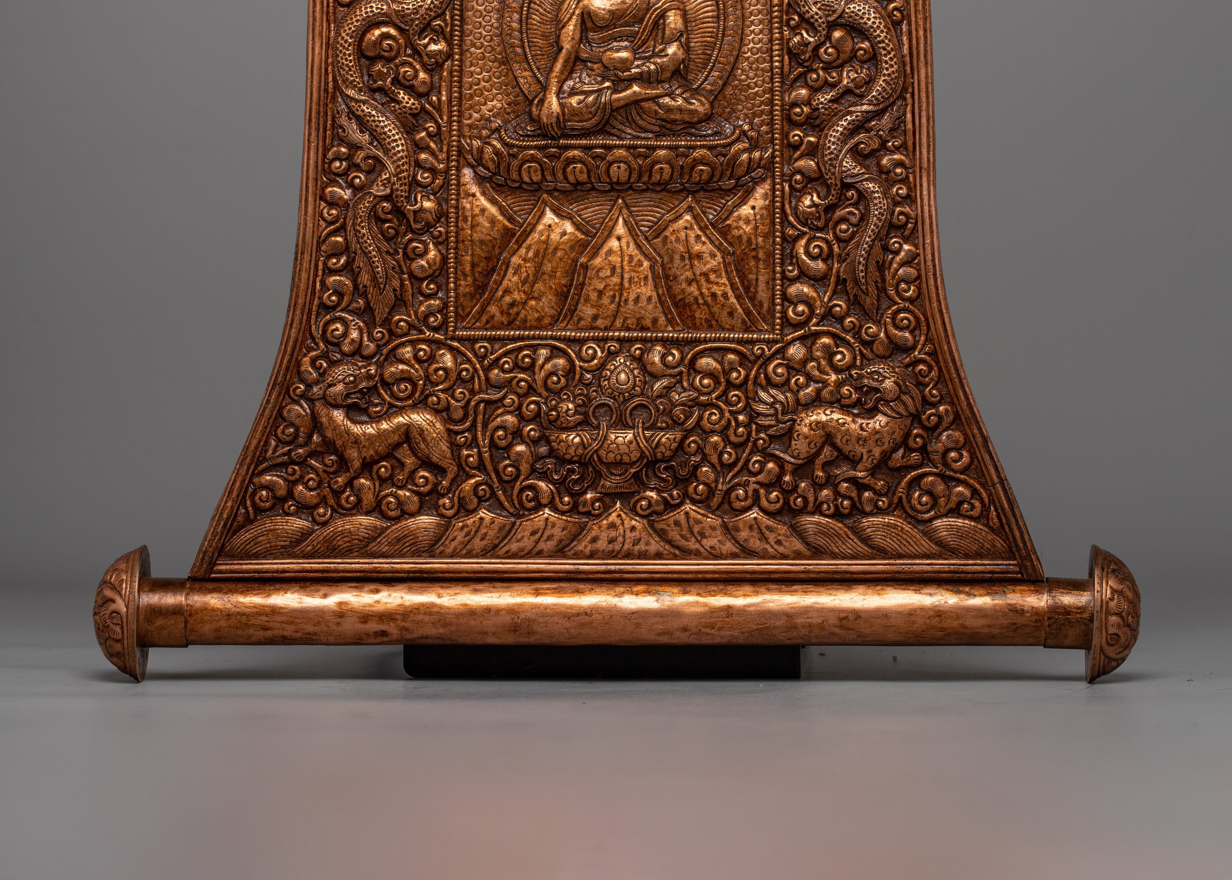 Shakyamuni Buddha Metal Thanka Wall Hanging | Beautiful Metal Hanging for Meditation Rooms