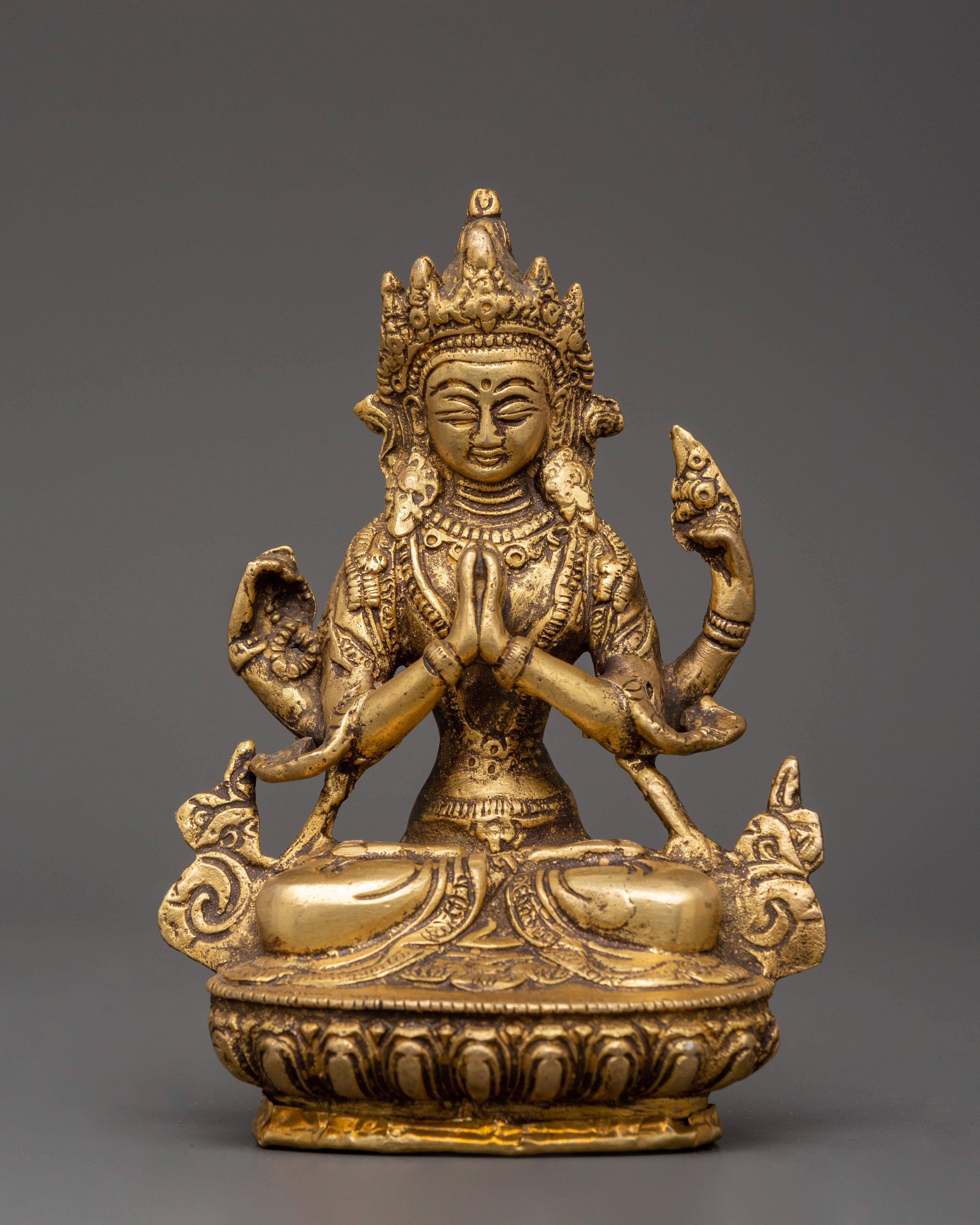 handcrafted-brass-chenresig-statue