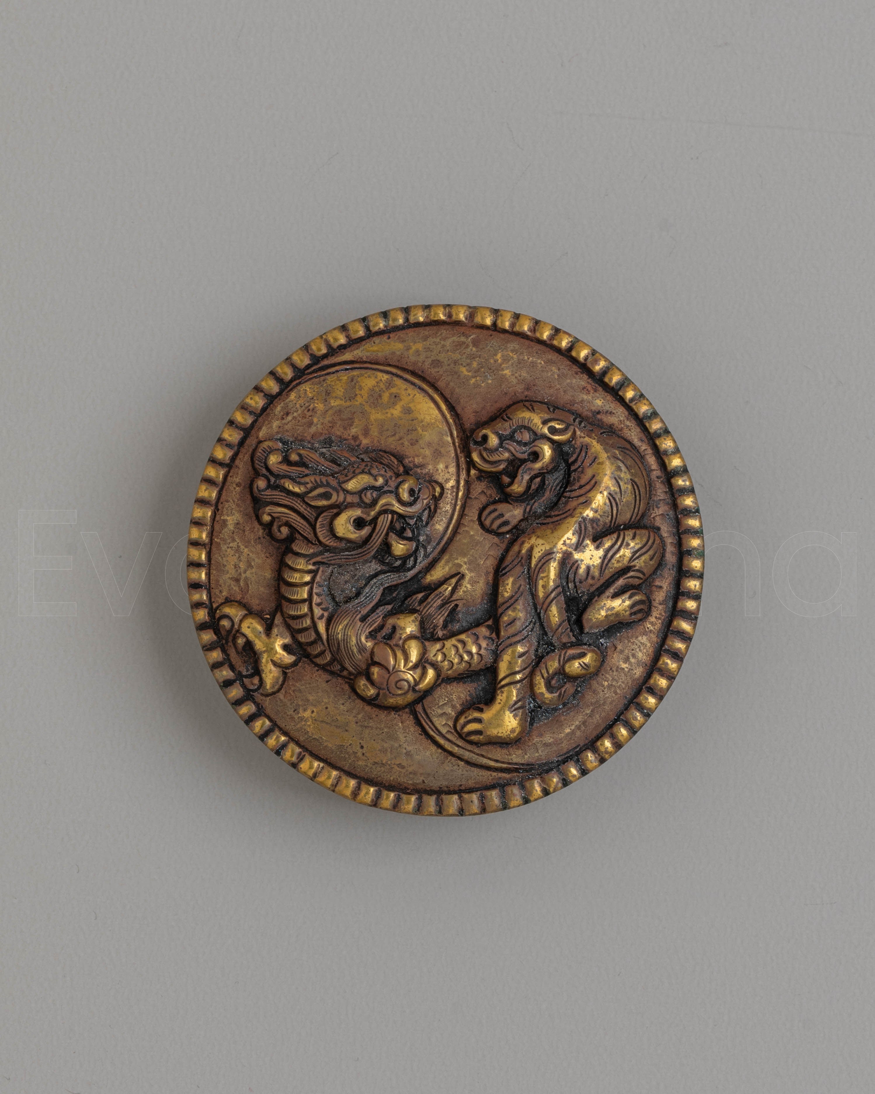 Dragon And Tiger Belt Buckle