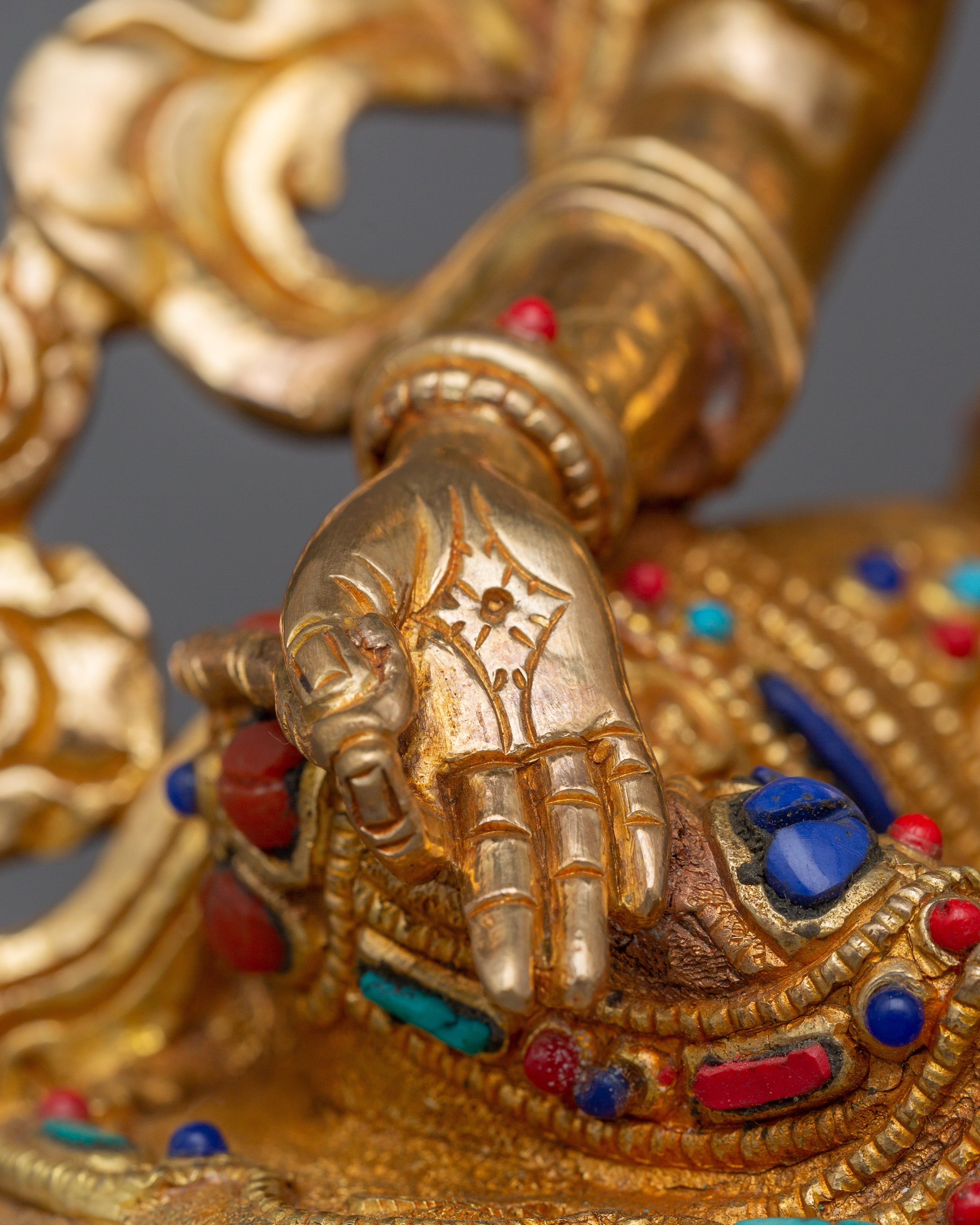 Handcrafted Green Tara Figurine | Bodhisattva of Protection