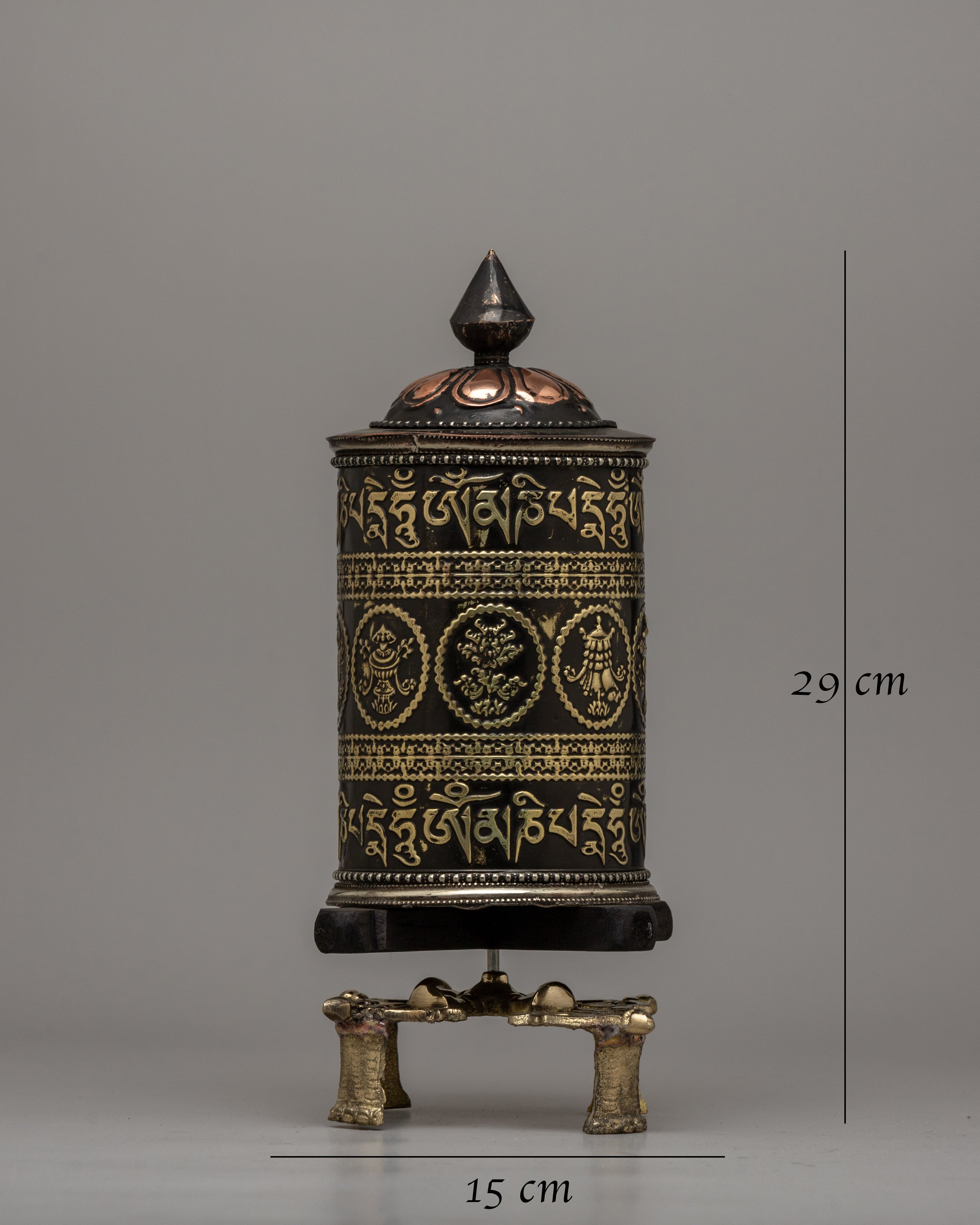 Auspicious Prayer Wheel | Divine Blessings and Spiritual Harmony Through Sacred Rituals