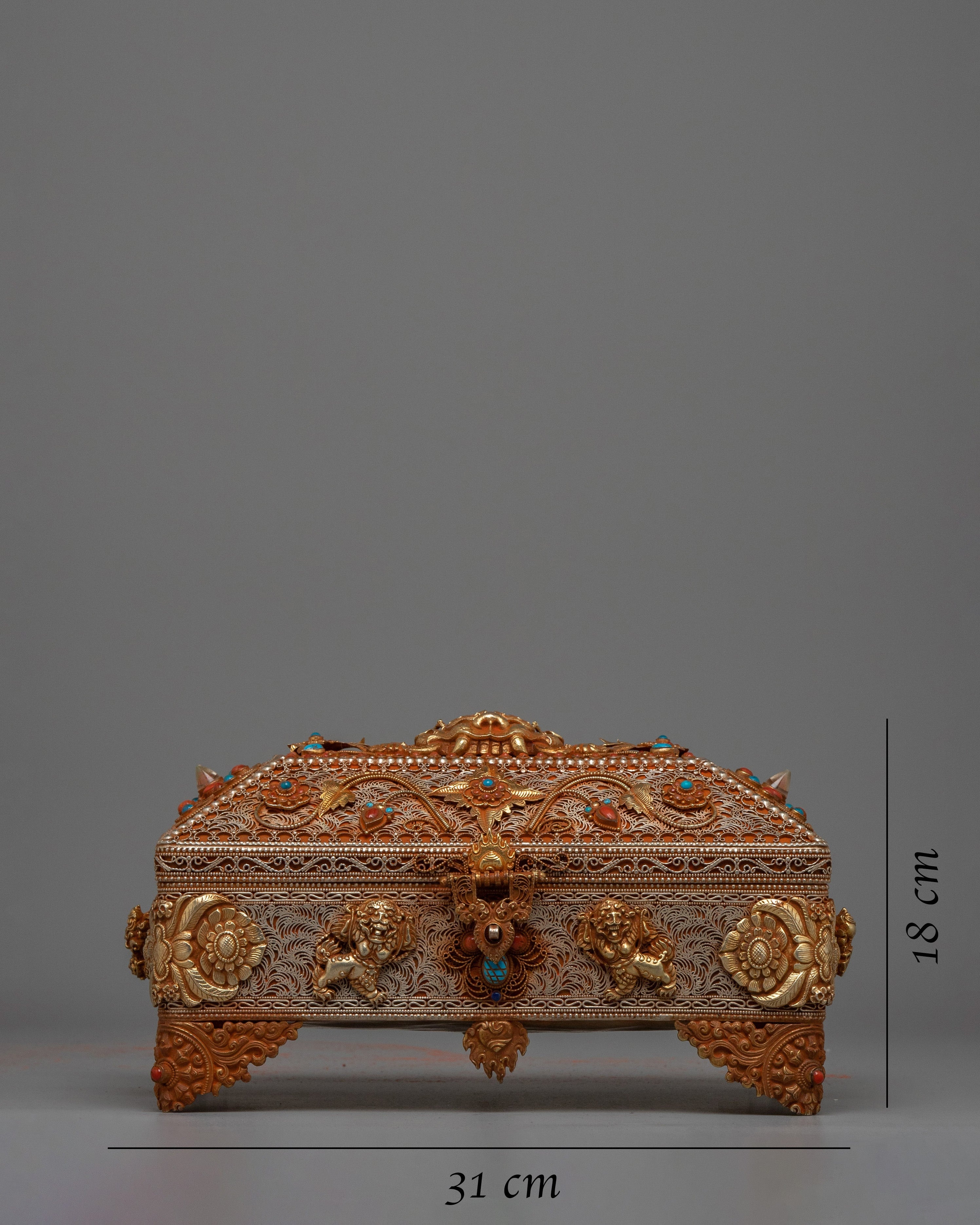 Buddhist Jewelry Box | Himalayan Souvenir Art
