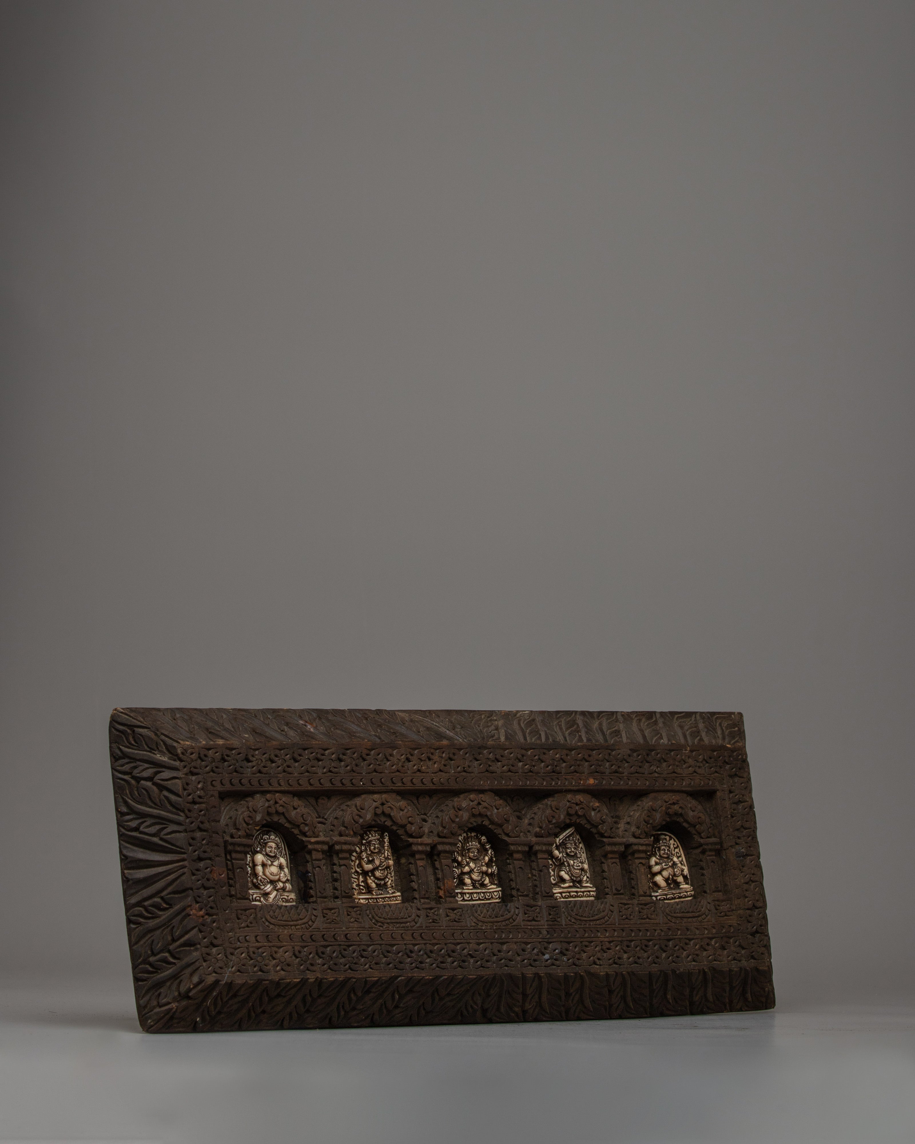 Wooden Tibetan Book Cover | Spiritual Art for Your Books & Journals