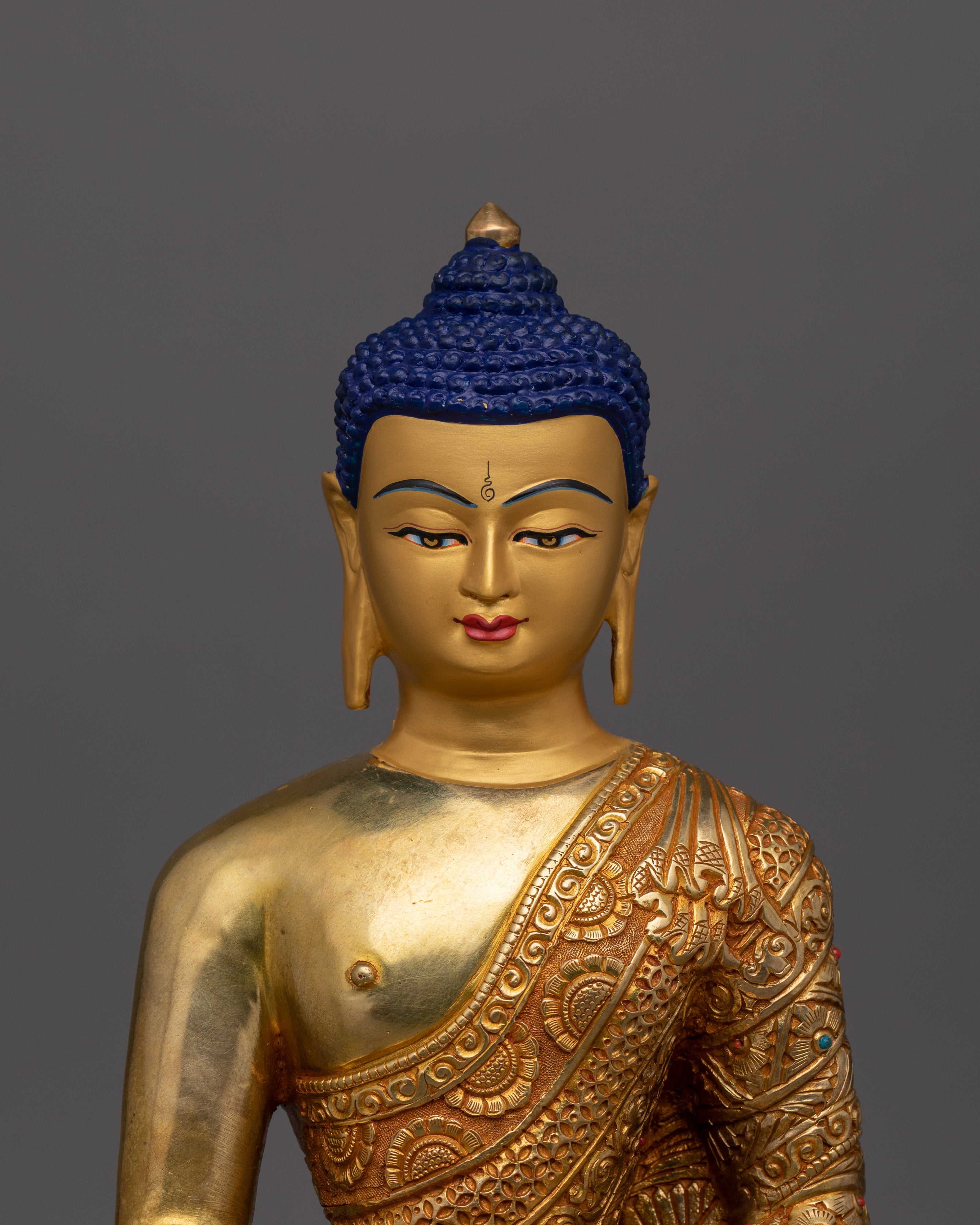 24K Gold Gilded First Buddha Shakyamuni Statue | The Supreme Enlightened One