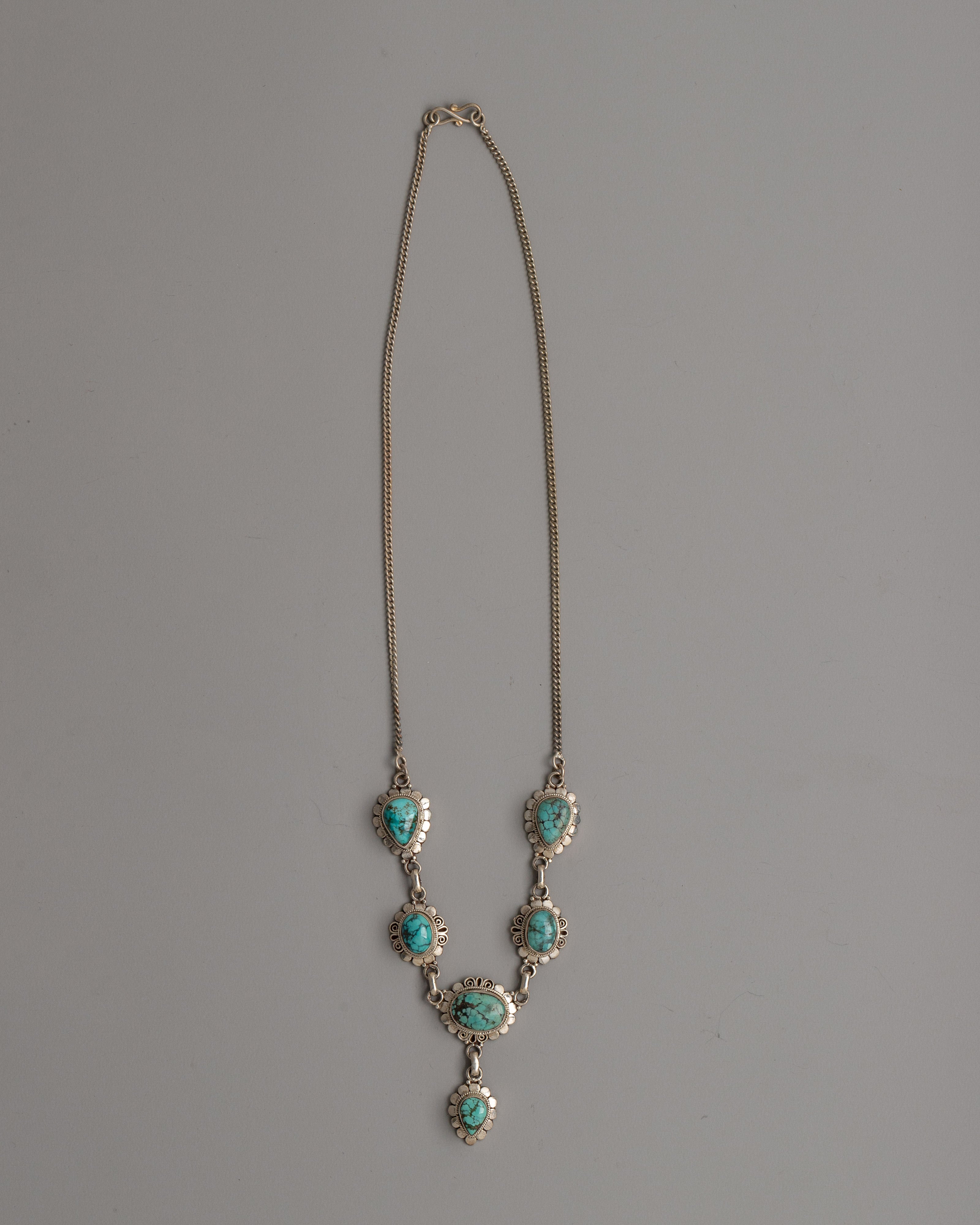 Turquoise Silver Necklace