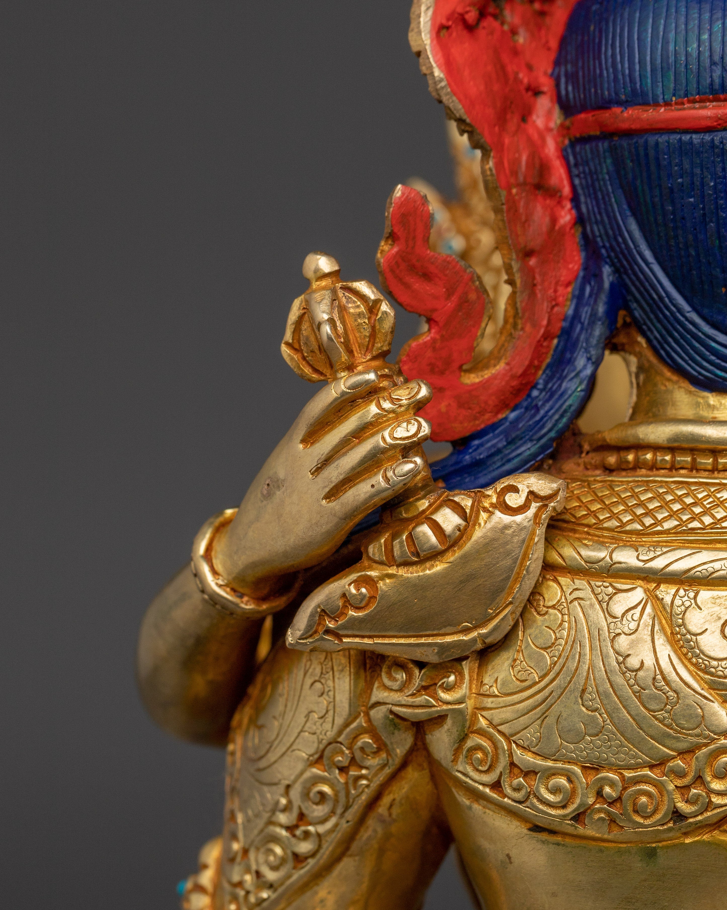 Handmade Statue of Vajrasattva with Consort | Traditional Artwork