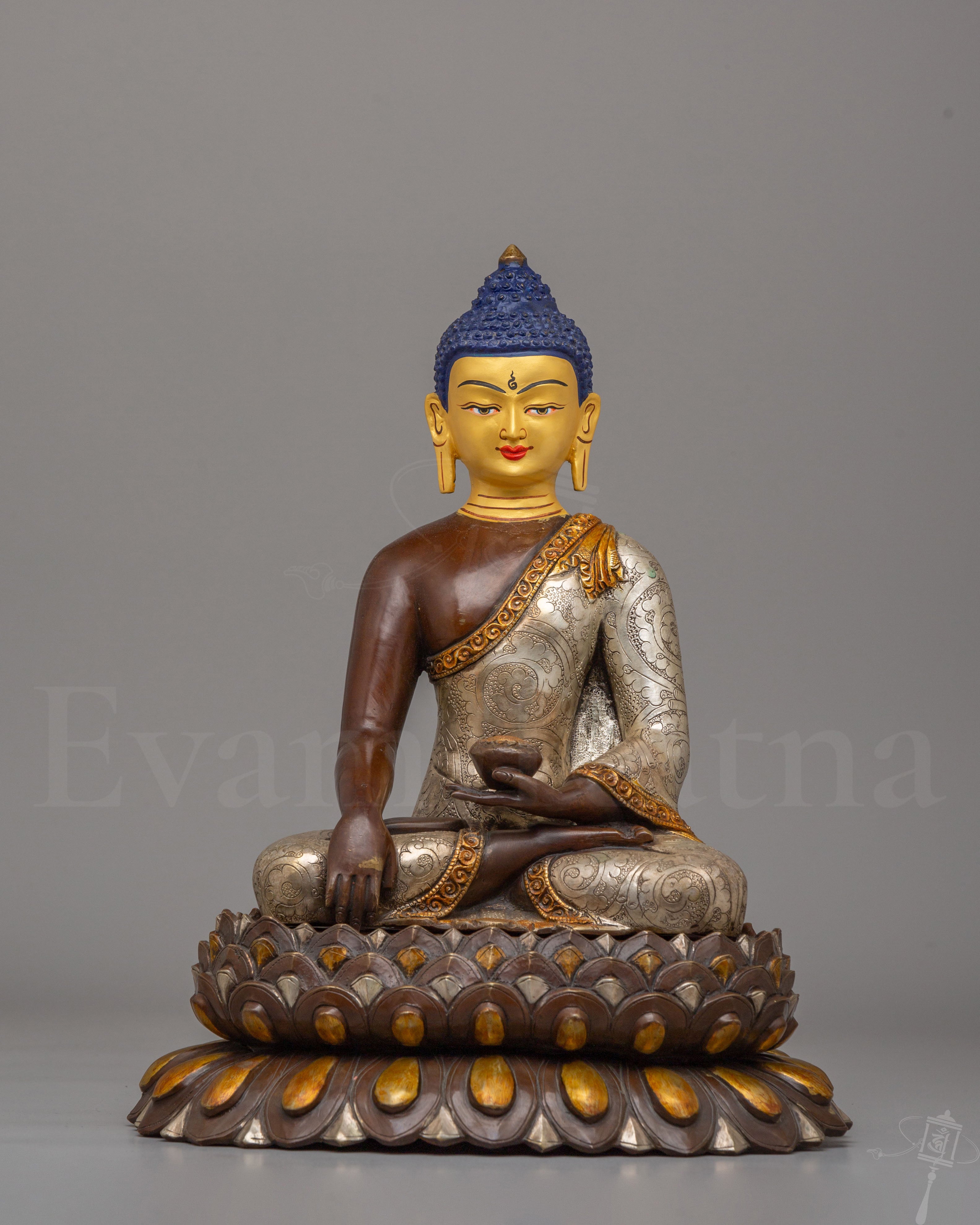 Handcrafted Traditional Shakyamuni Buddha Sculpture