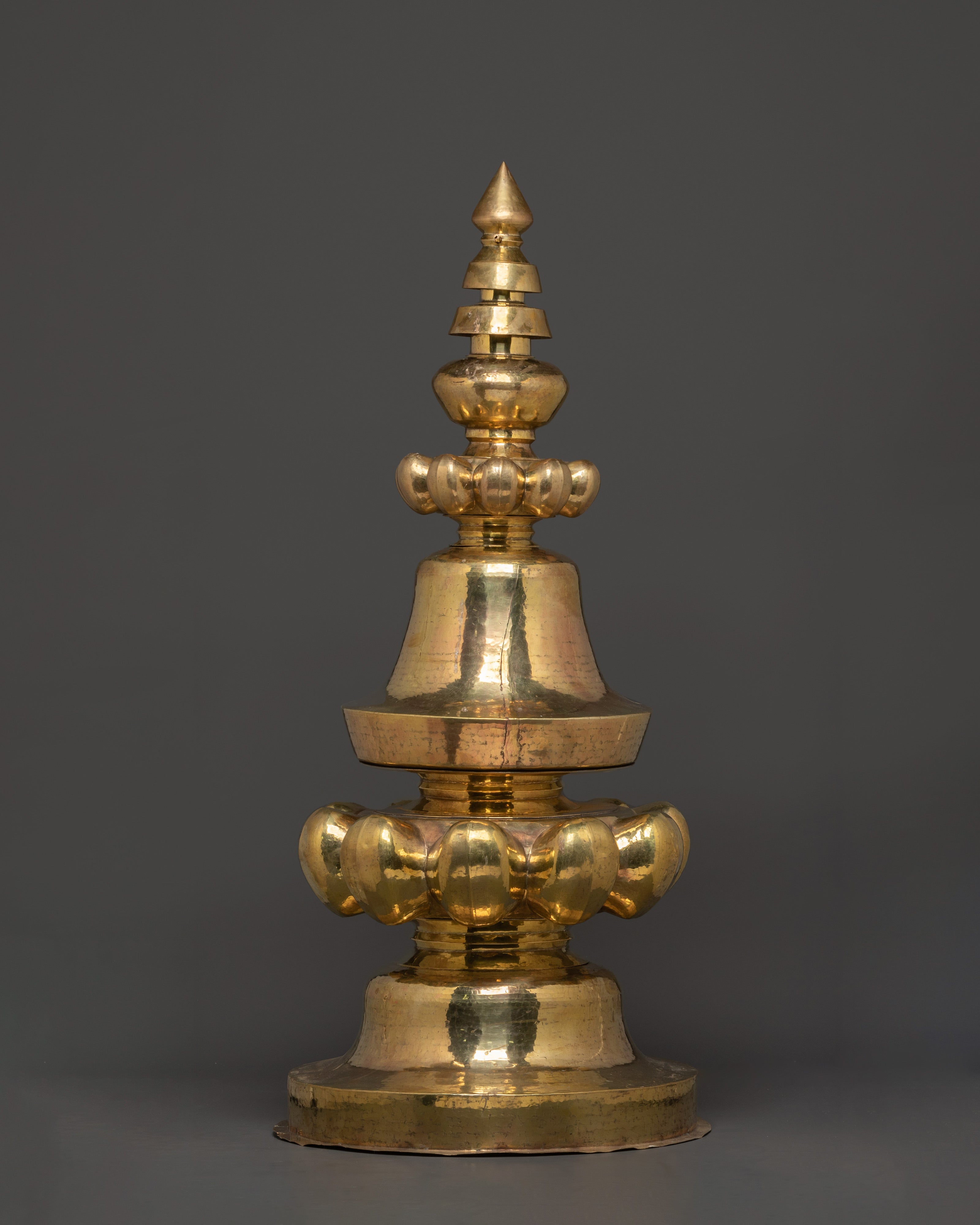 Tibetan Shrine Top Piece Gajur