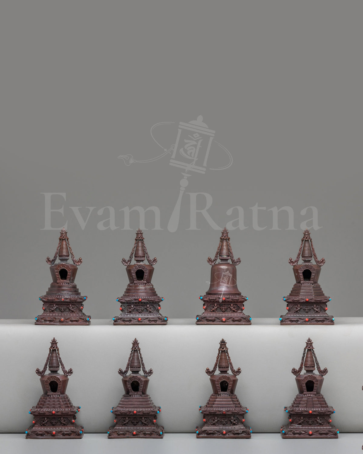 Machine-Made Stupa Set