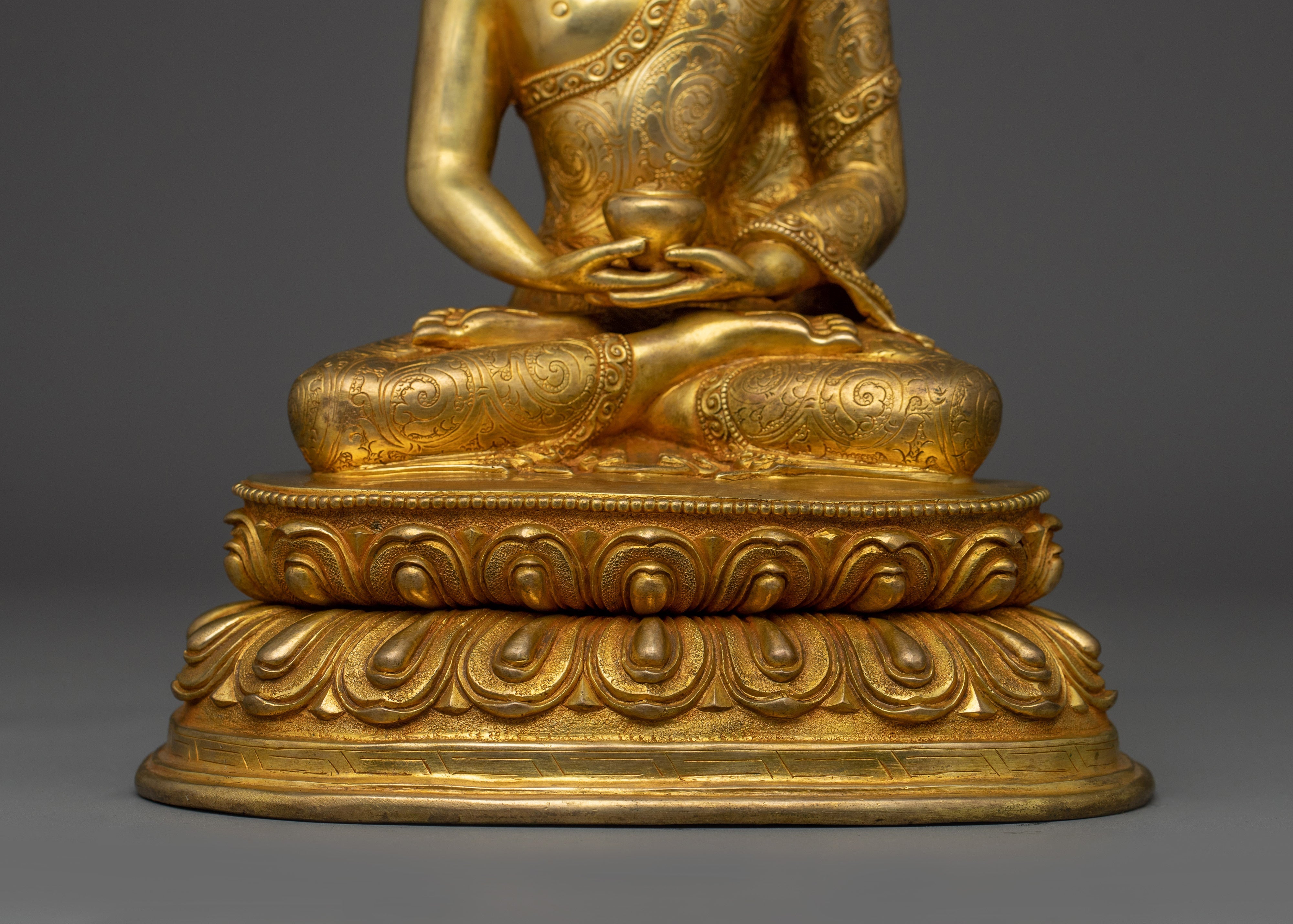 Buddha of Eternal Life Amitabha | Copper Body Sculpture