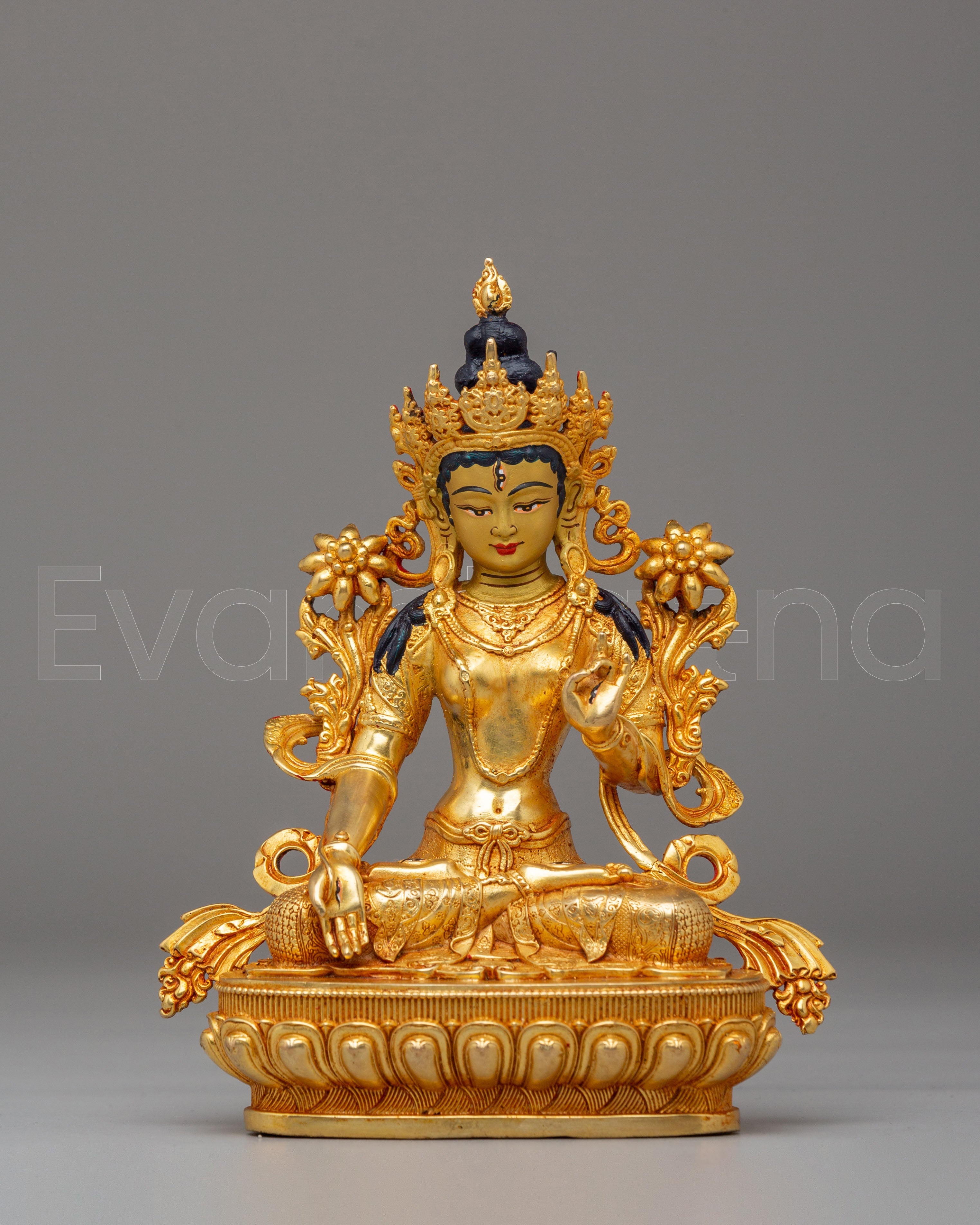 Handcrafted White Tara Buddhist Statue