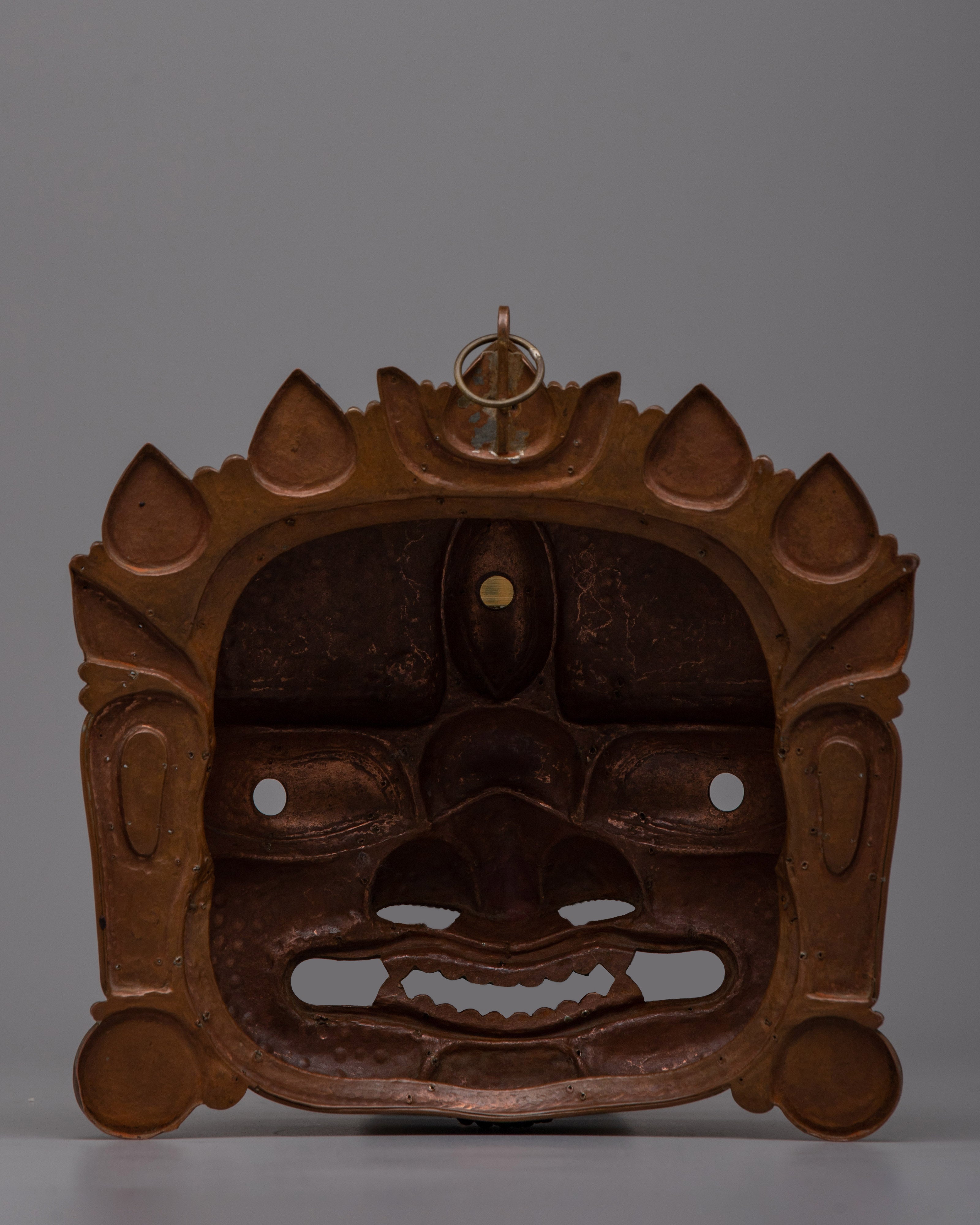 Mask of Bhairava Nepal | Sacred Artifact for Spiritual Rituals and Strength