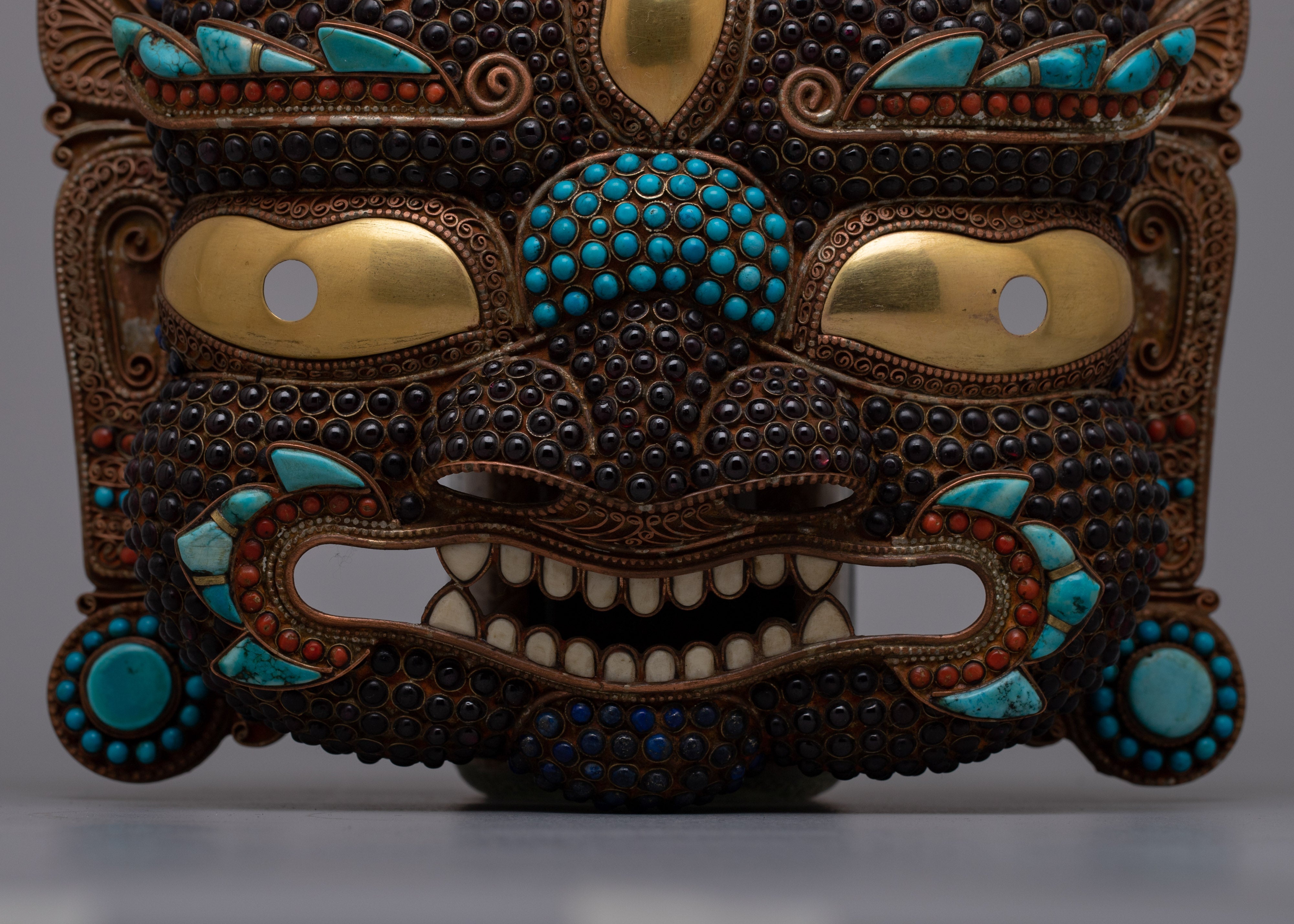 Mask of Bhairava Nepal | Sacred Artifact for Spiritual Rituals and Strength