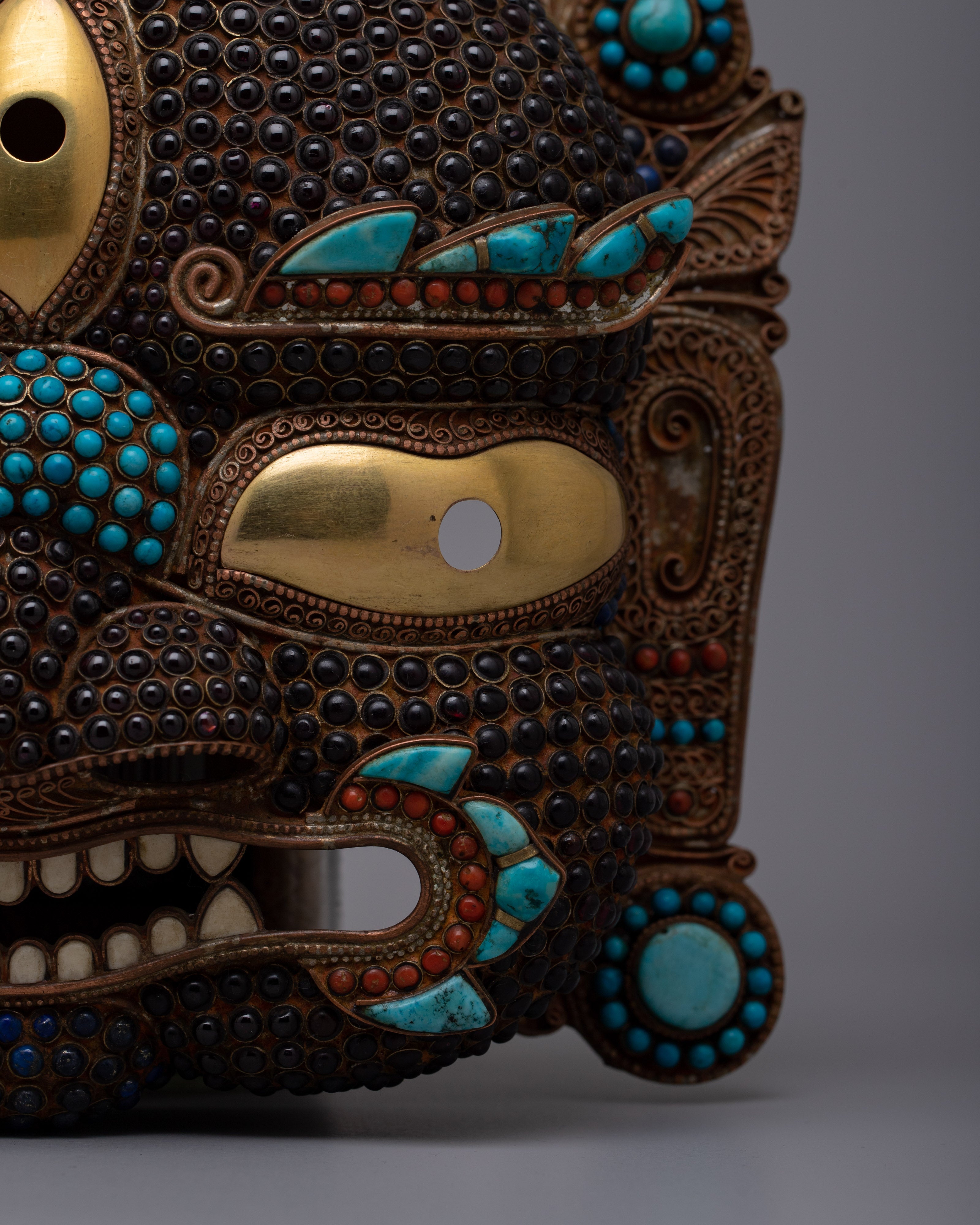 Mask of Bhairava Nepal | Sacred Artifact for Spiritual Rituals and Strength