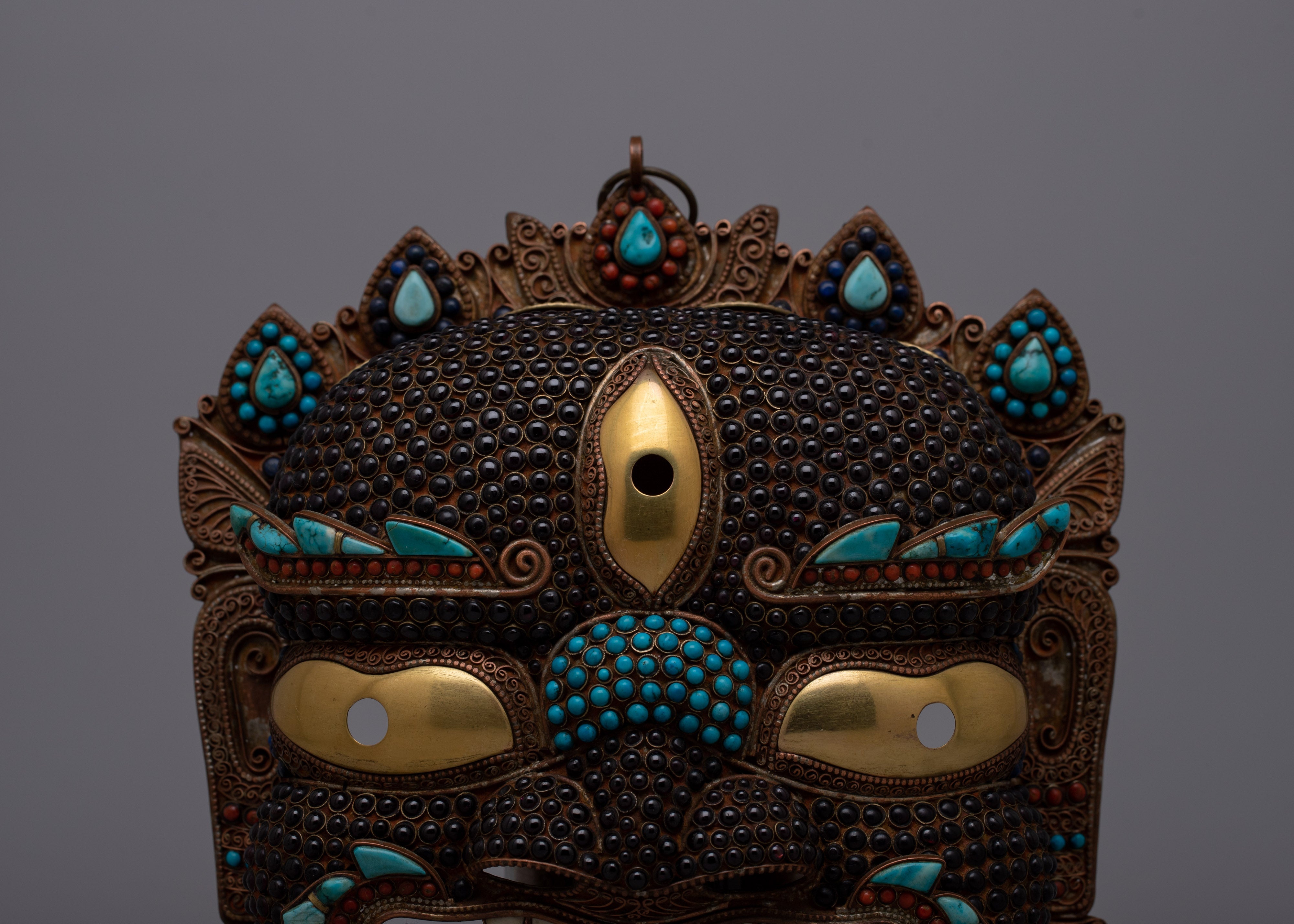 Mask of Bhairava Nepal | Sacred Artifact for Spiritual Rituals and Strength