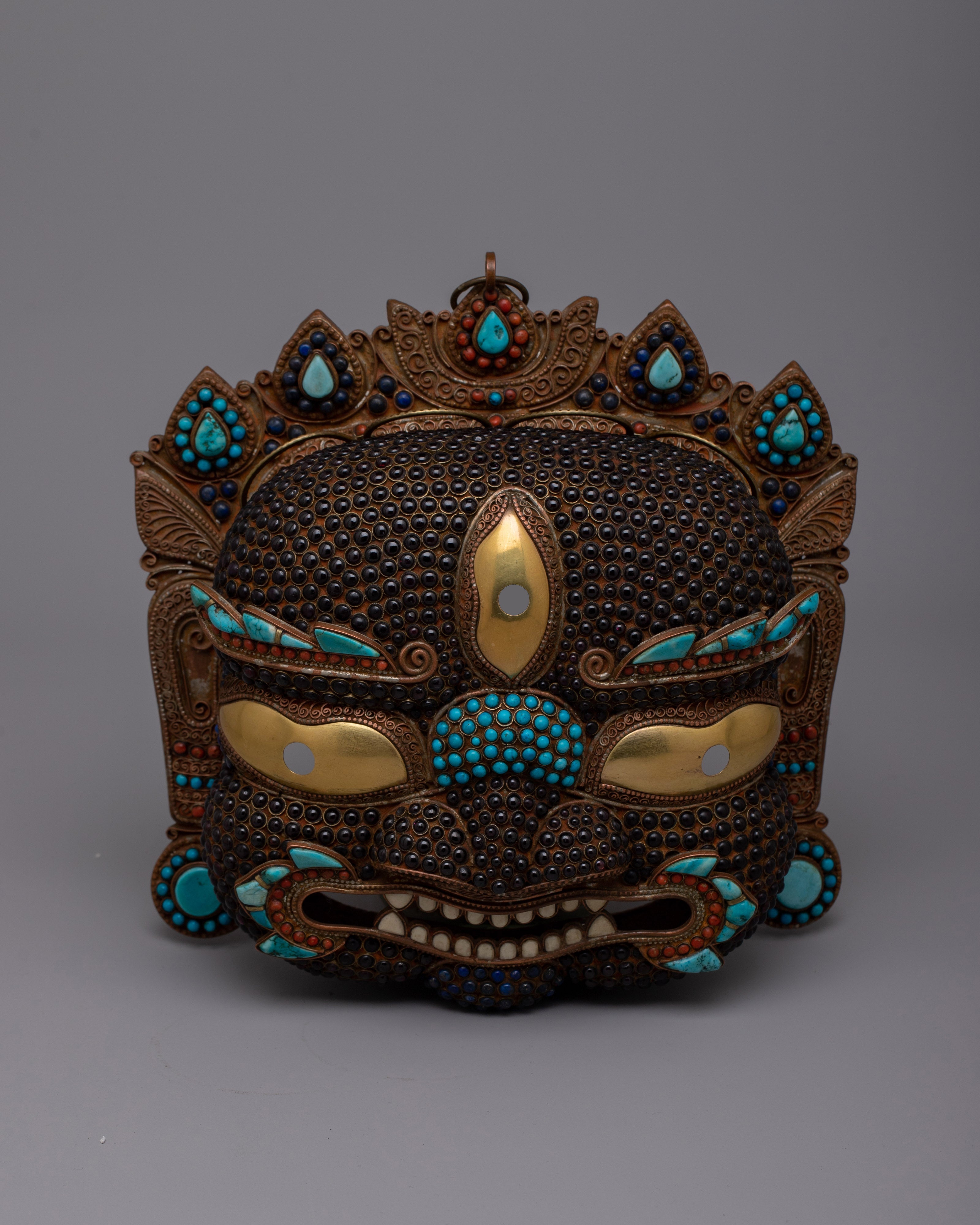 Mask of Bhairava Nepal | Sacred Artifact for Spiritual Rituals and Strength