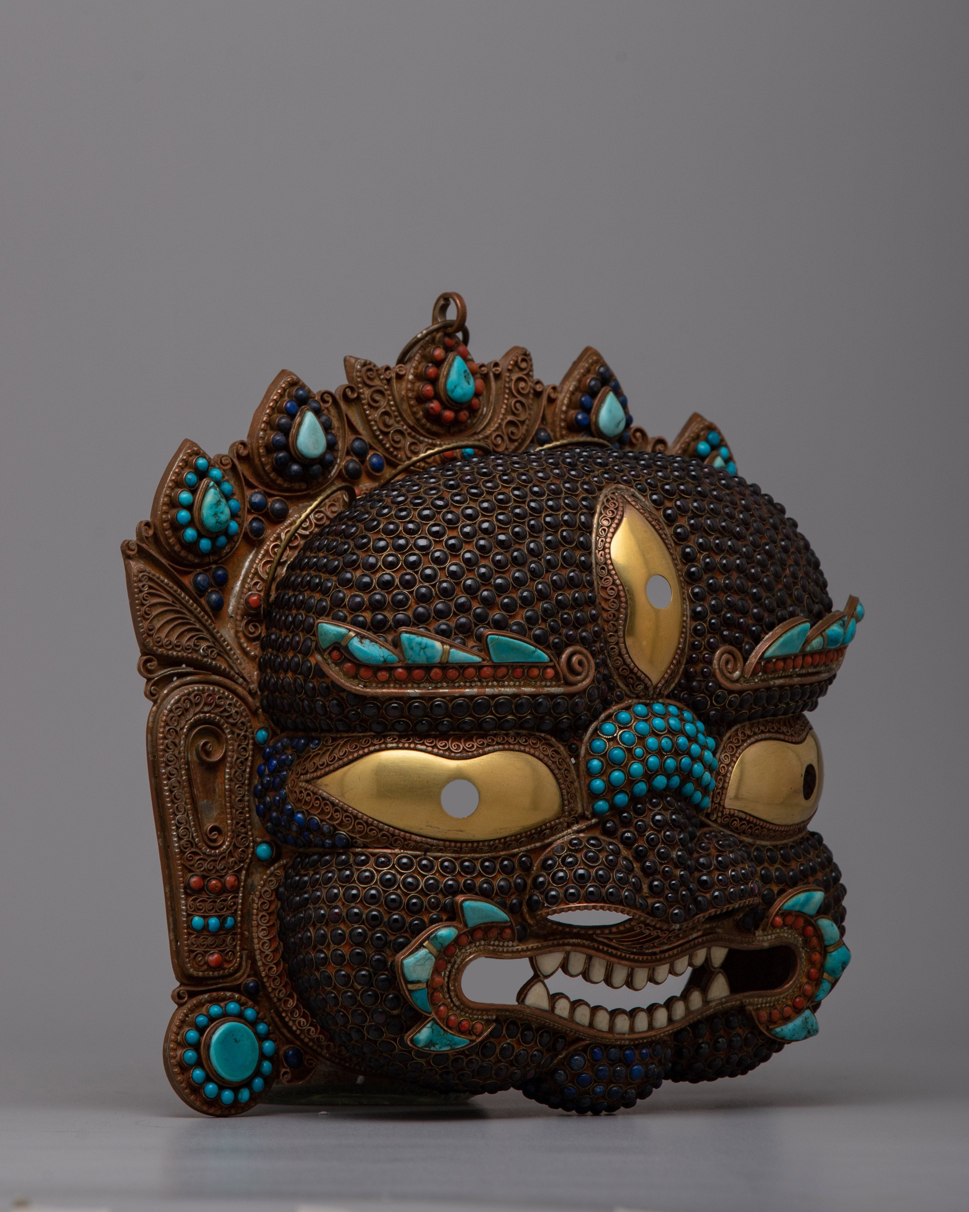 Mask of Bhairava Nepal | Sacred Artifact for Spiritual Rituals and Strength