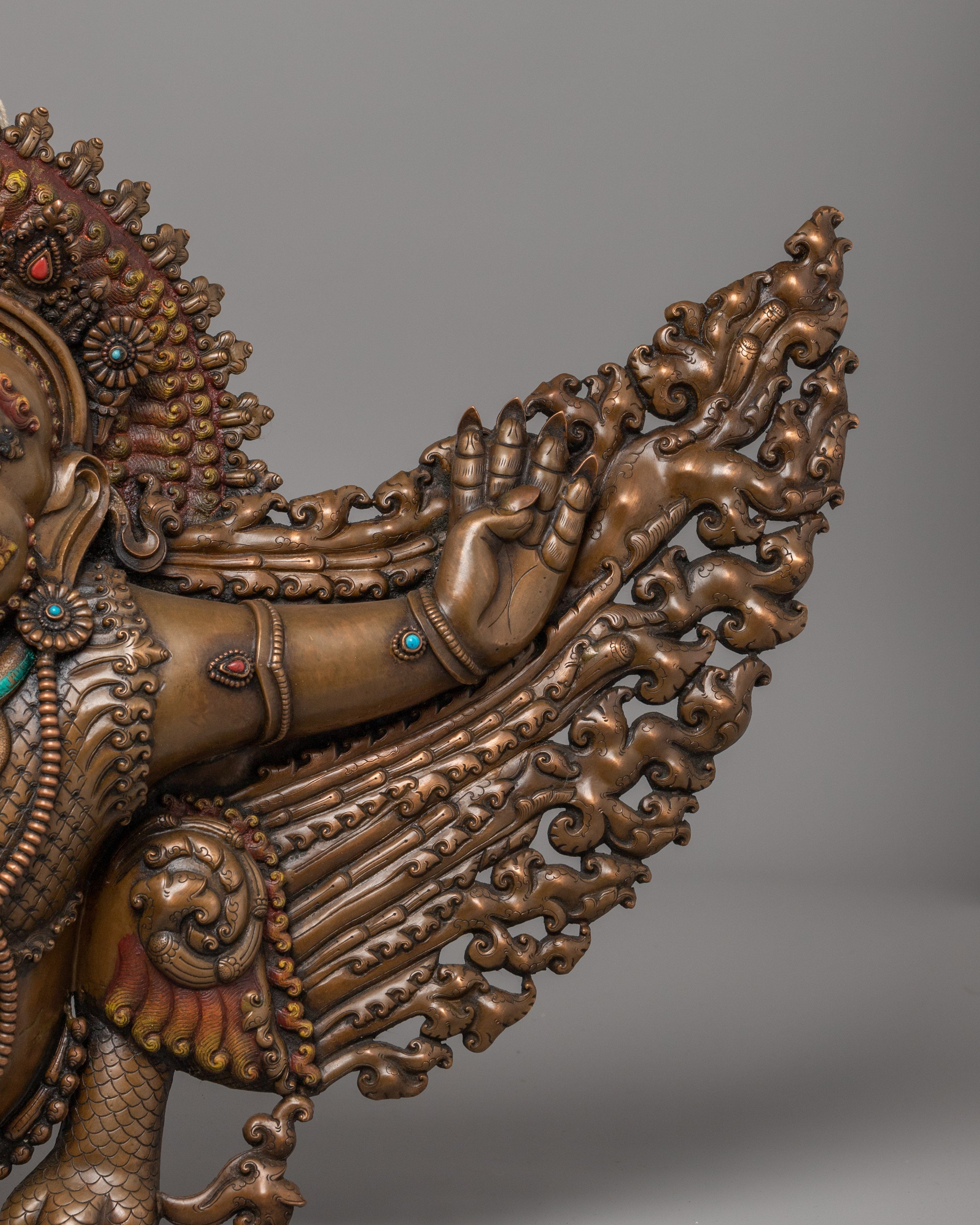 Copper Garuda Wall Hanging | Spiritual Home Altar Art