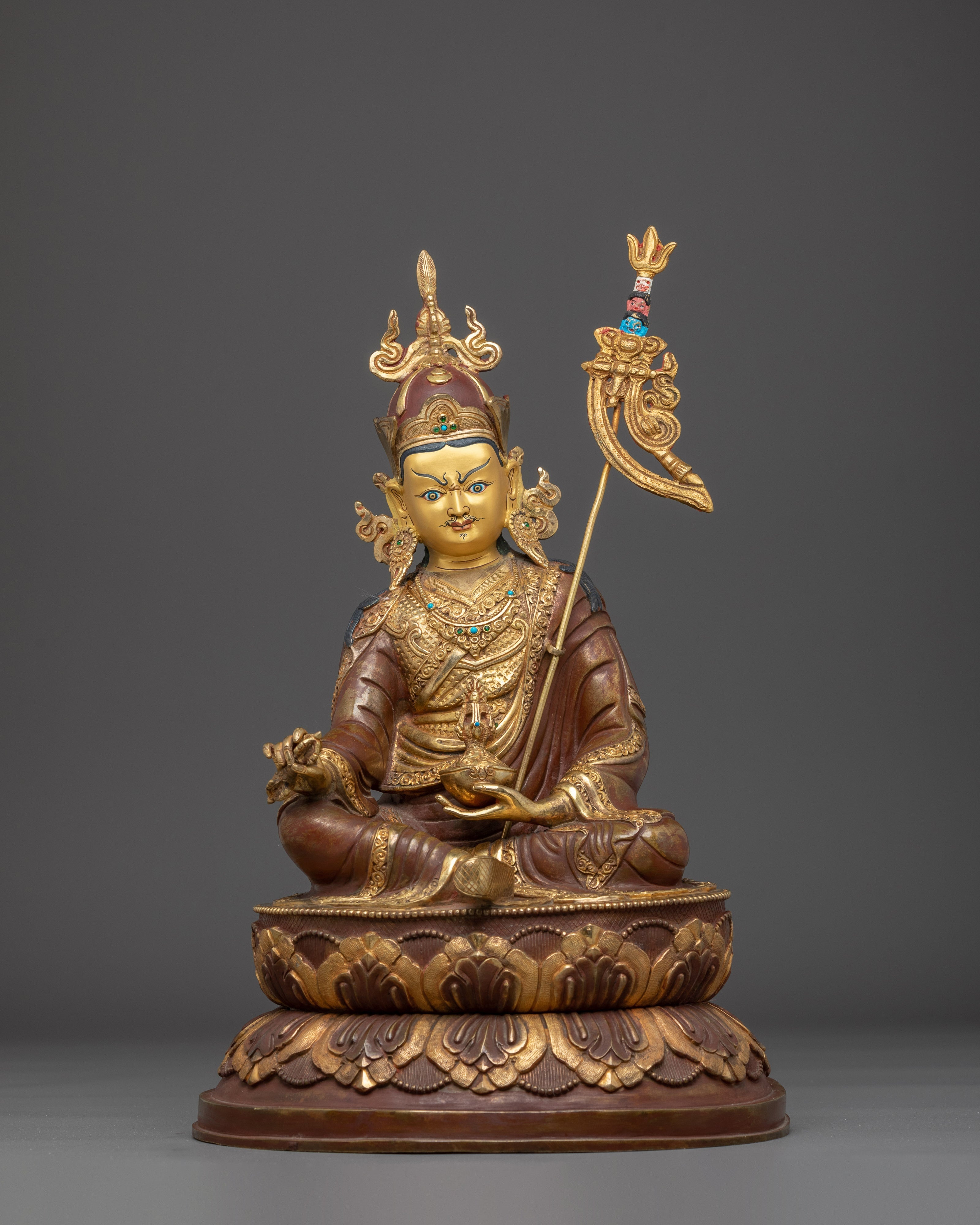 Handmade Statue of Guru Rinpoche | Buddhist Precious Guru