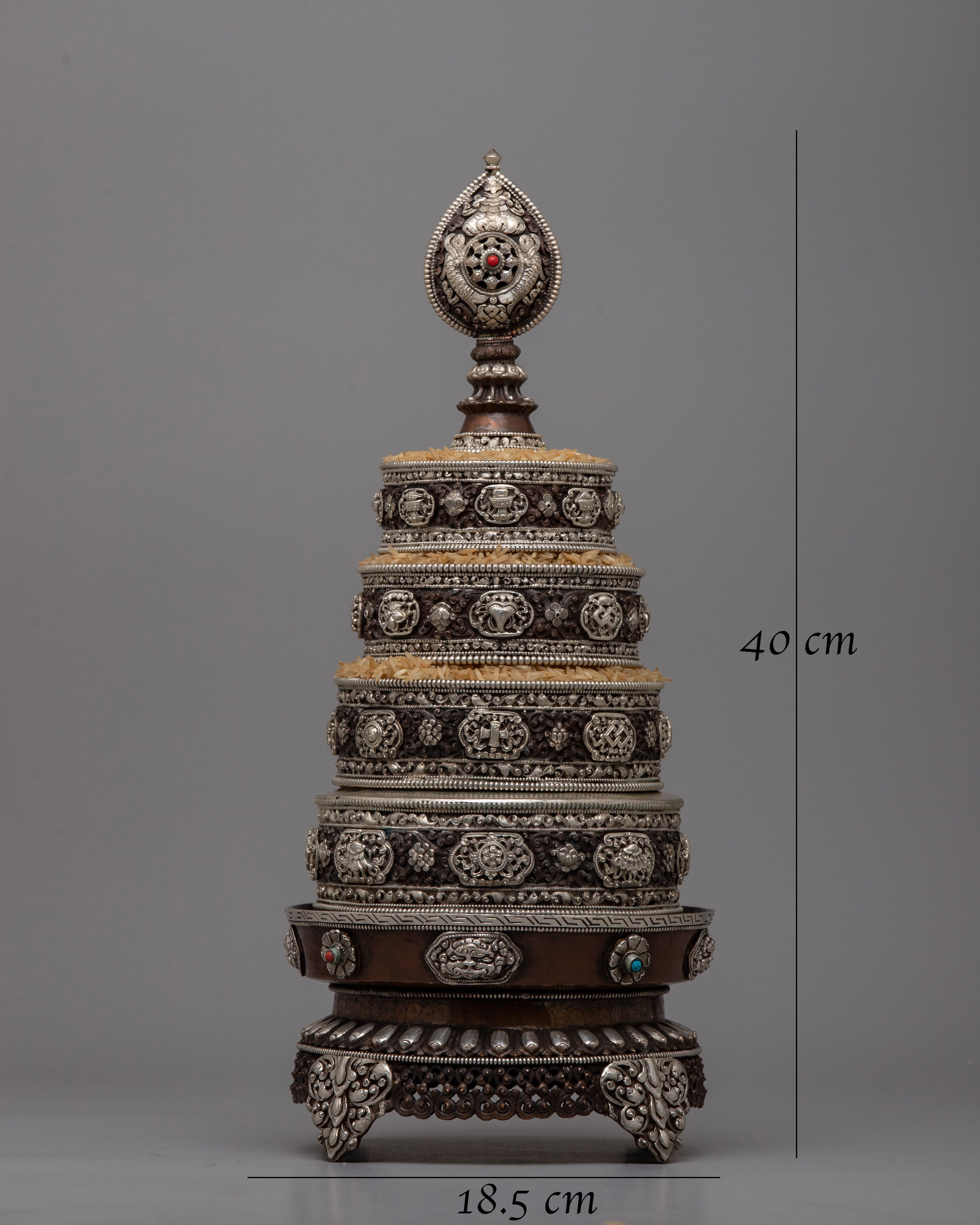 Mandala Silver Plated | Reflecting Spiritual Essence and Grace