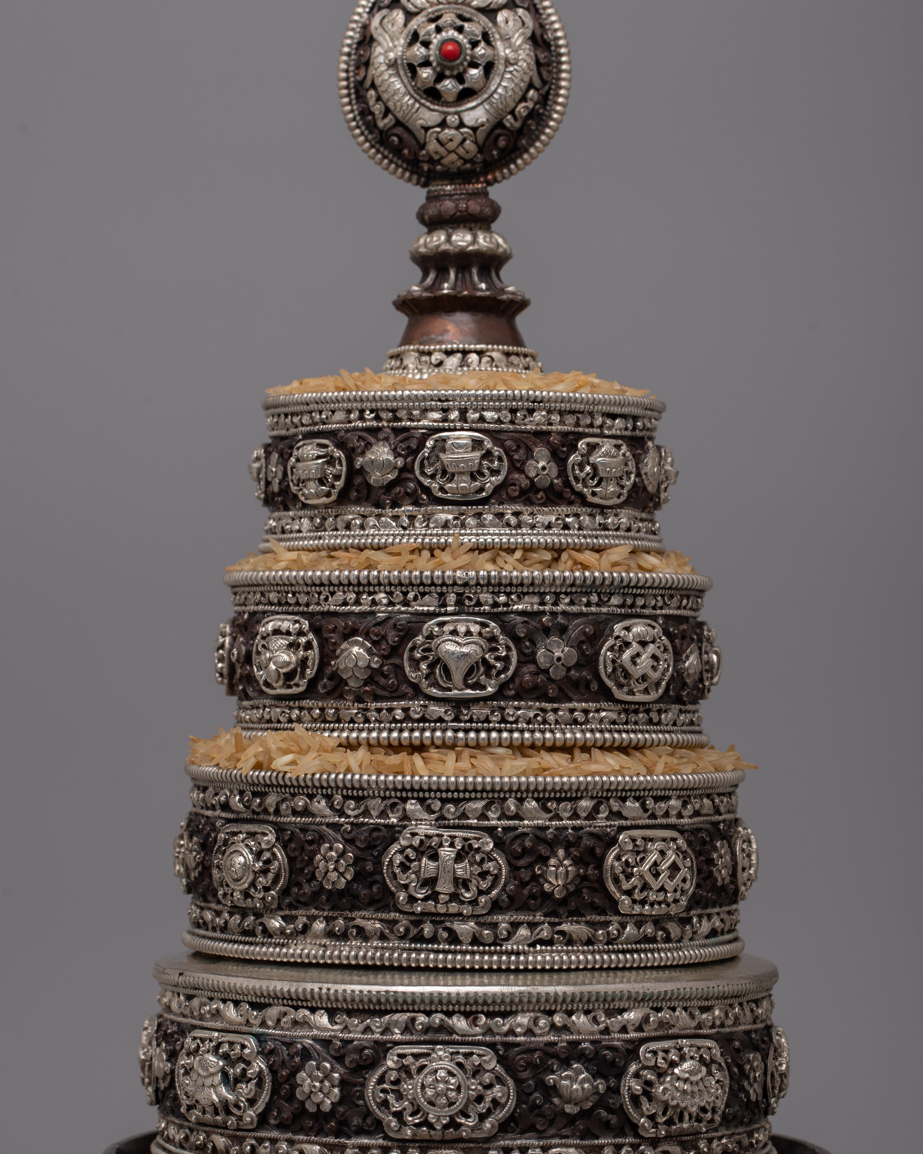 Mandala Silver Plated | Reflecting Spiritual Essence and Grace