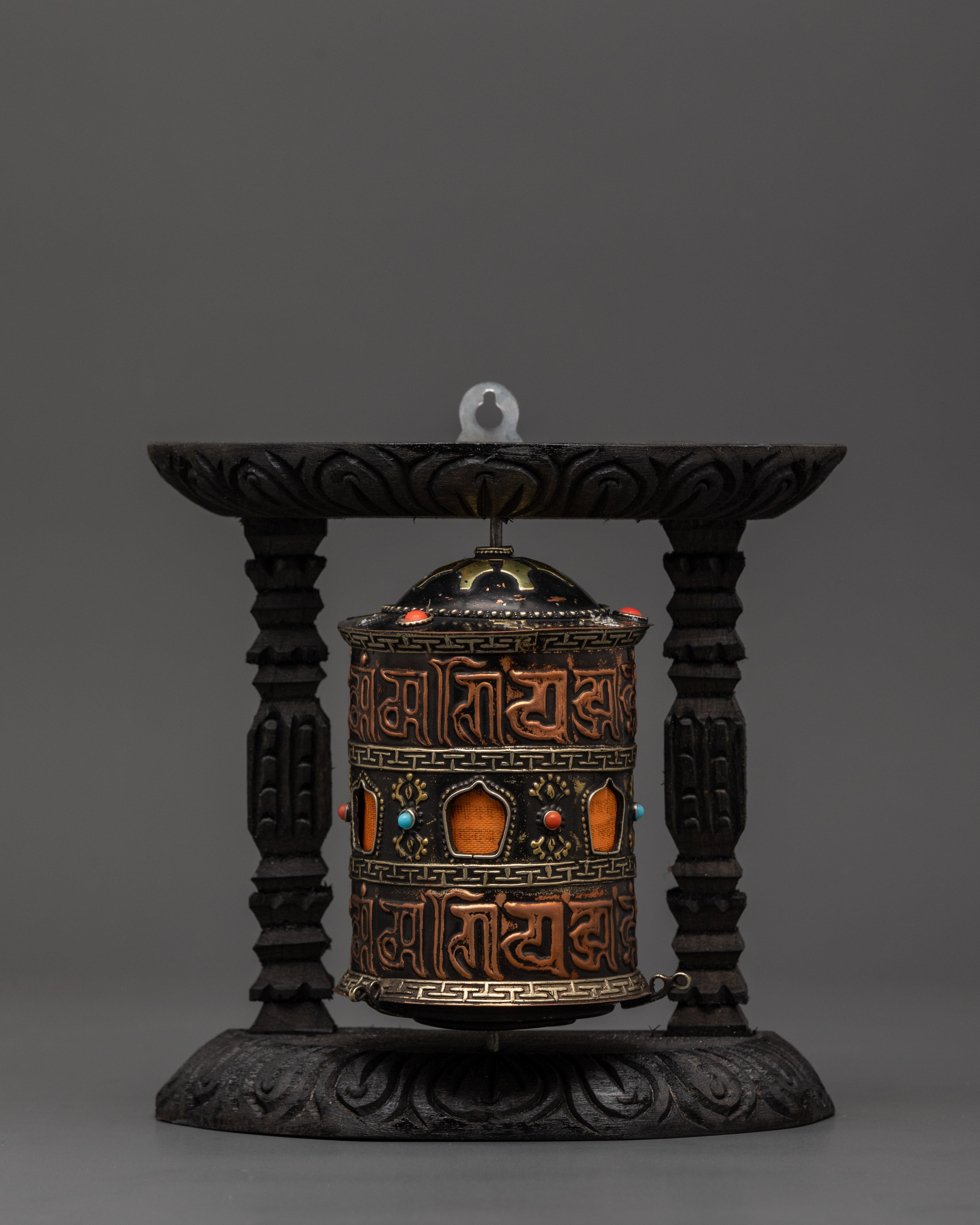 Sacred Tibetan Spinning Mantra Wheel