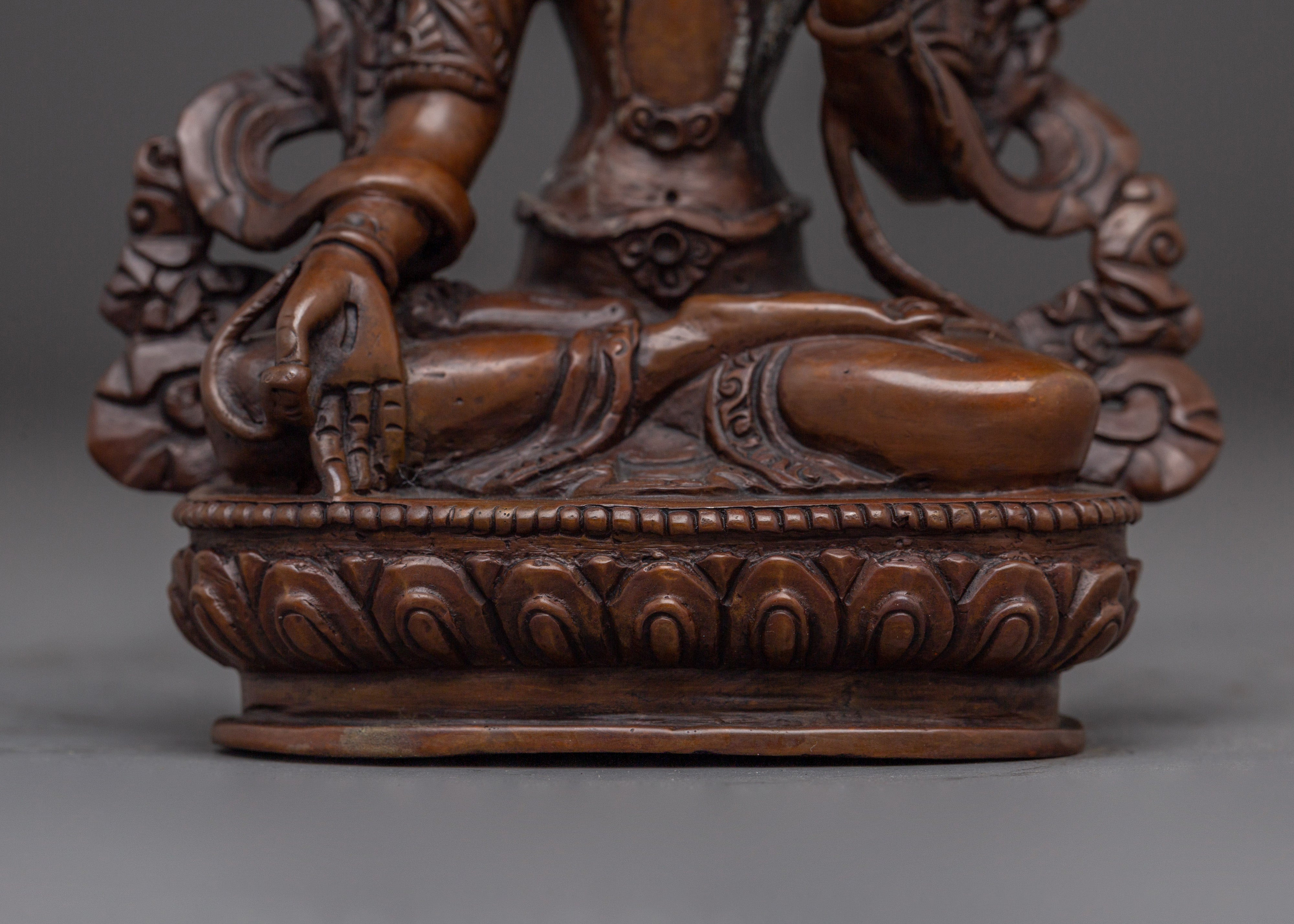 Oxidized Sita Tara Statue | White Tara - Tibetan Healing Deity