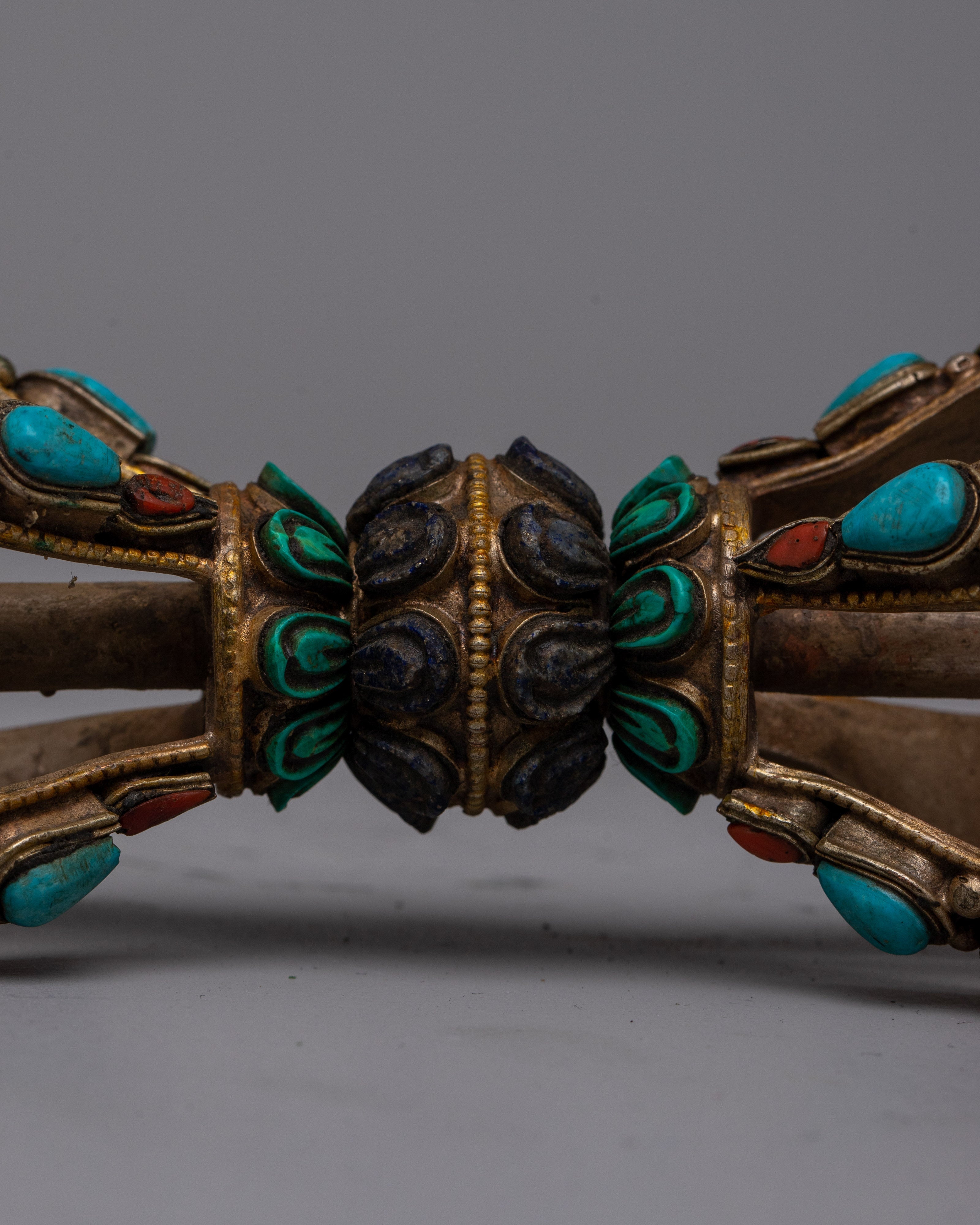 Traditional Copper Vajra | Buddhist Ritual Object for Meditation and Clarity