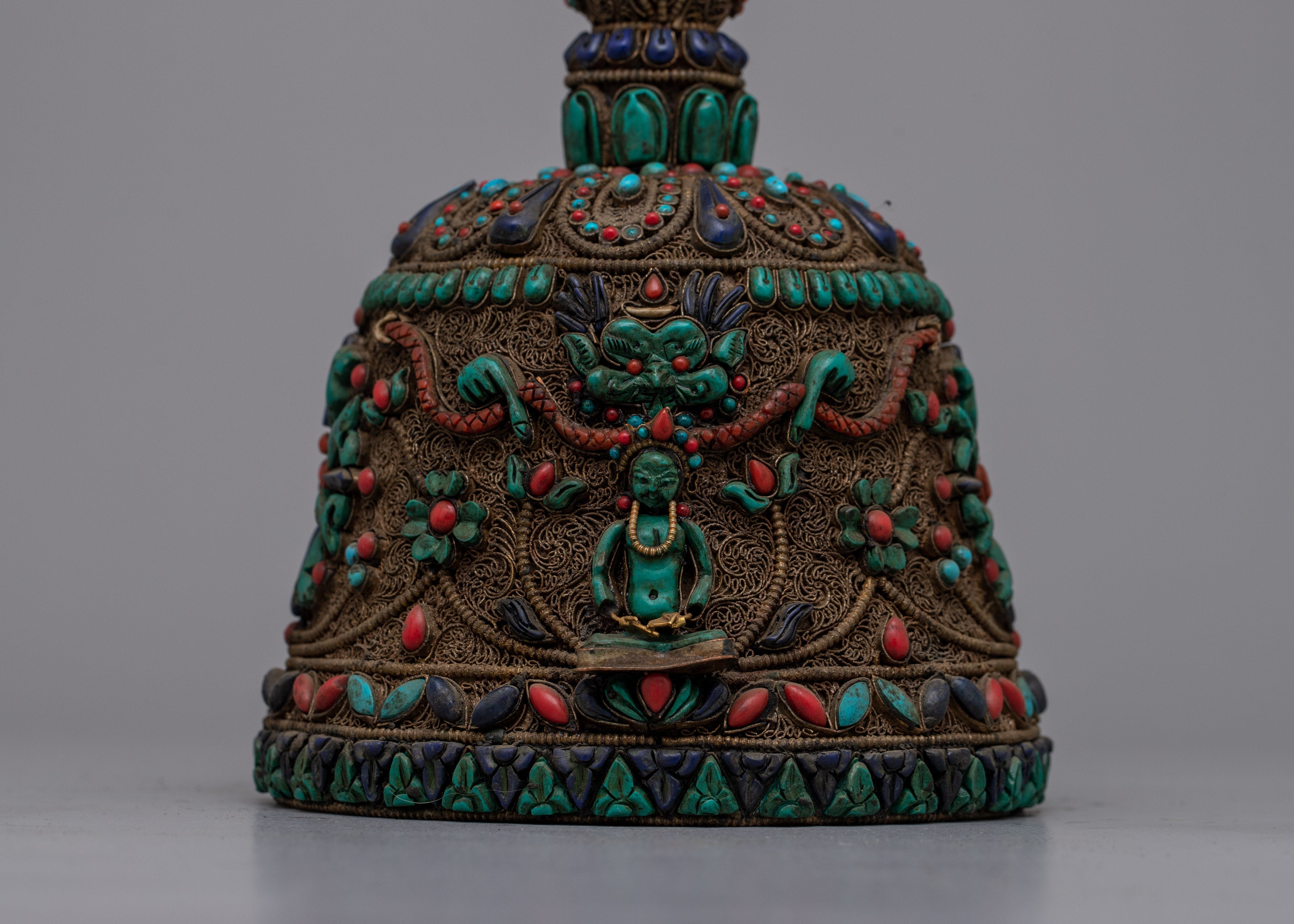 Handcrafted Buddhist Bell | Sacred Ritual Instrument for Peace